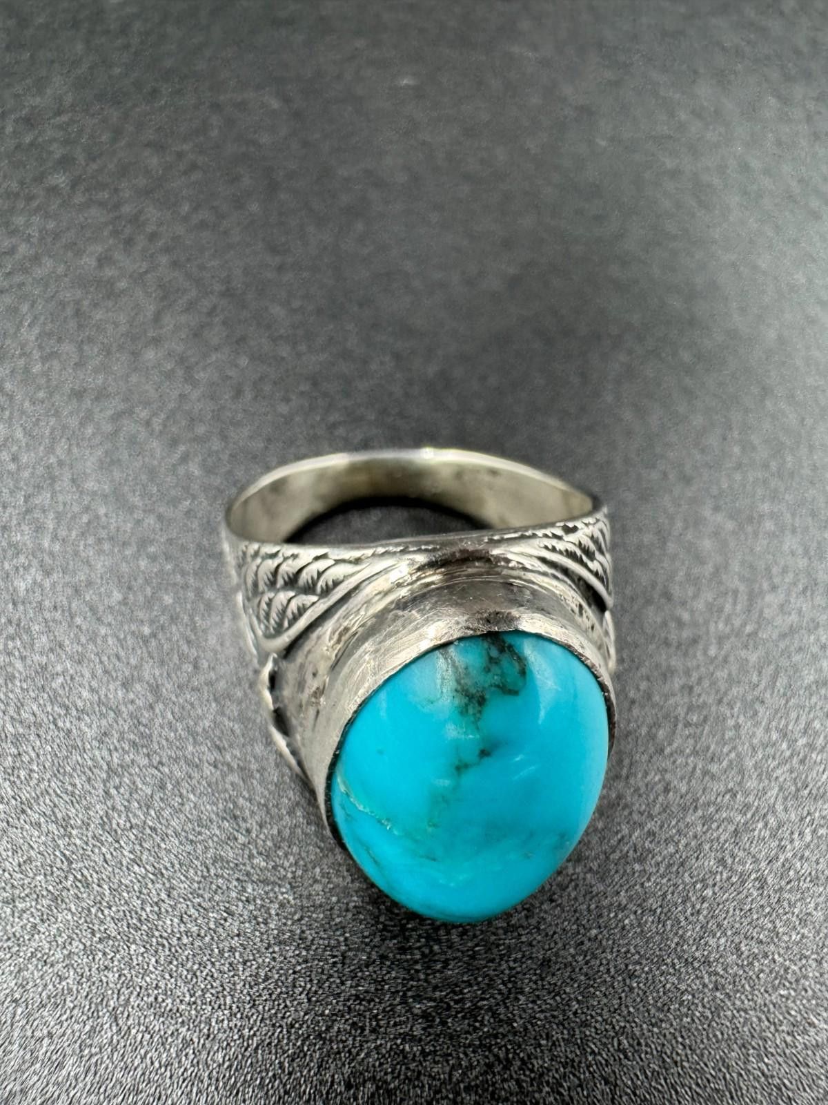 Other Vintage Navajo Turquoise Sterling Silver Ring Arthur J Willi Size ONE SIZE - 8 Thumbnail