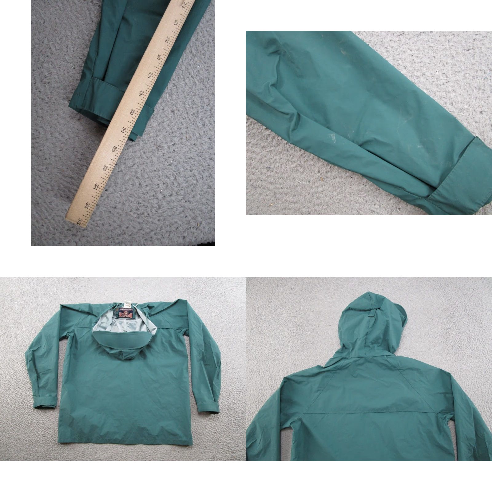 CO Duluth Green Zip Up Rain Jacket Pockets Mens M Outdoors Rain Coat All Seasons Lined Polyester Nylon Jacket Branded Outdoor Mens M Green"} Size US M / EU 48-50 / 2 - 8 Thumbnail