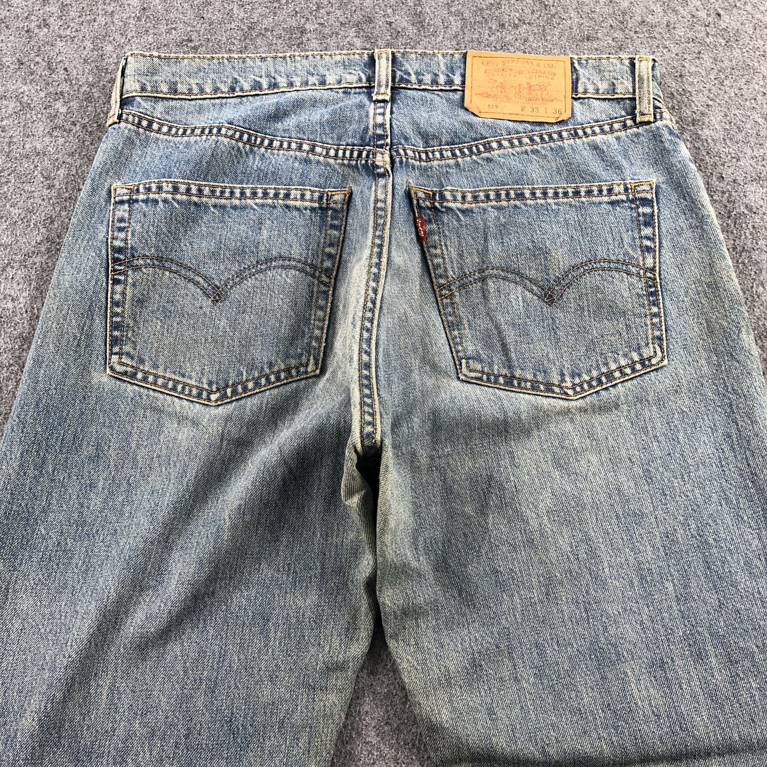 Levi's 90s Vintage Light Wash Levis 519 Jeans-JM1916 Size US 33 - 5 Thumbnail