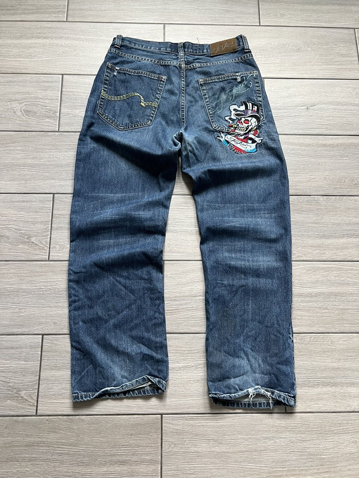 Ed Hardy Vintage Style Ed Hardy Jeans Pants Y2K Avangarde Size US 34 / EU 50 - 1 Thumbnail
