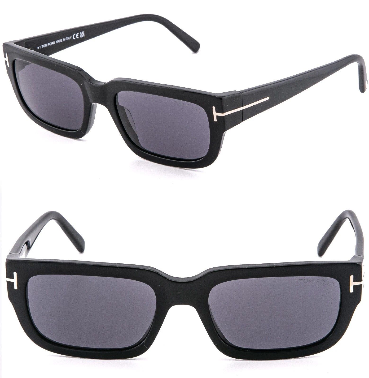 Tom Ford TOM FORD Ezra TF1075 01A Black Sunglasses 1075 FT1075 Size ONE SIZE - 1 Thumbnail