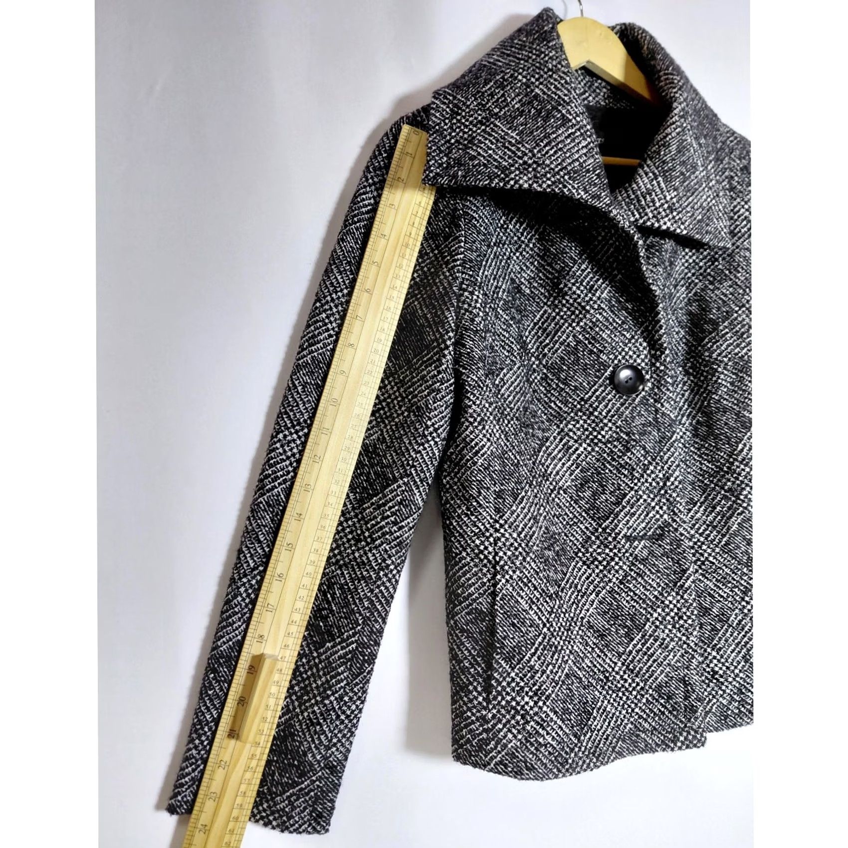 Talbots NWT Talbots Wool Blend Jacket Black White Plaid Long Sleeve Women Size 8 Size M / US 6-8 / IT 42-44 - 7 Thumbnail