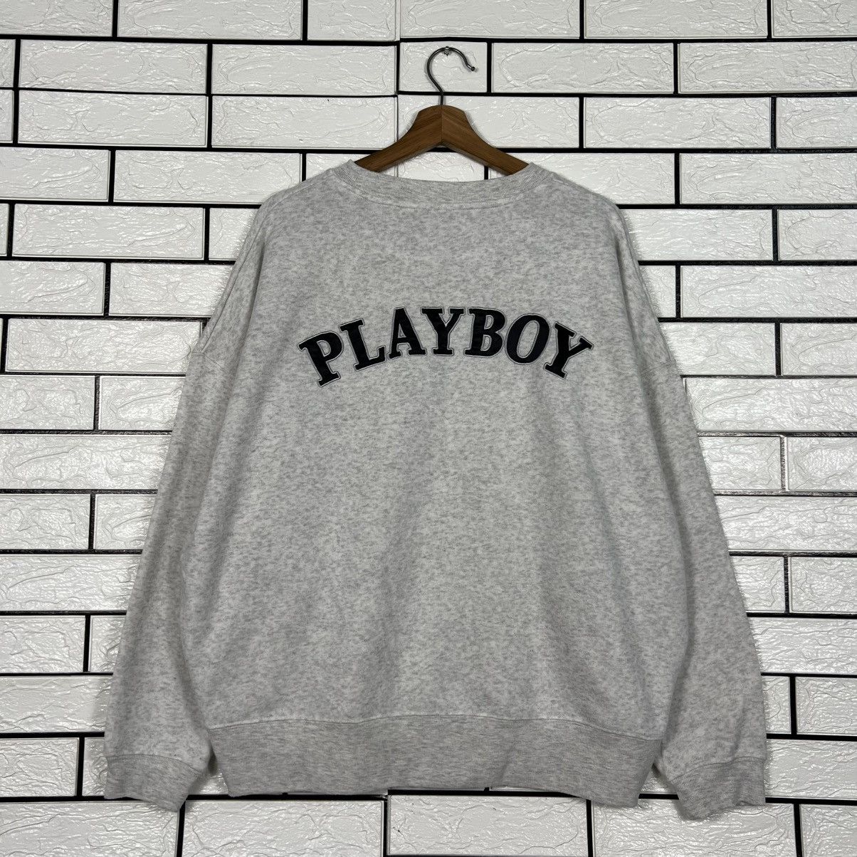 Playboy PLAYBOY Embroidered Big Logo Crewneck Sweatshirt #4247-C193 Size US L / EU 52-54 / 3 - 1 Thumbnail