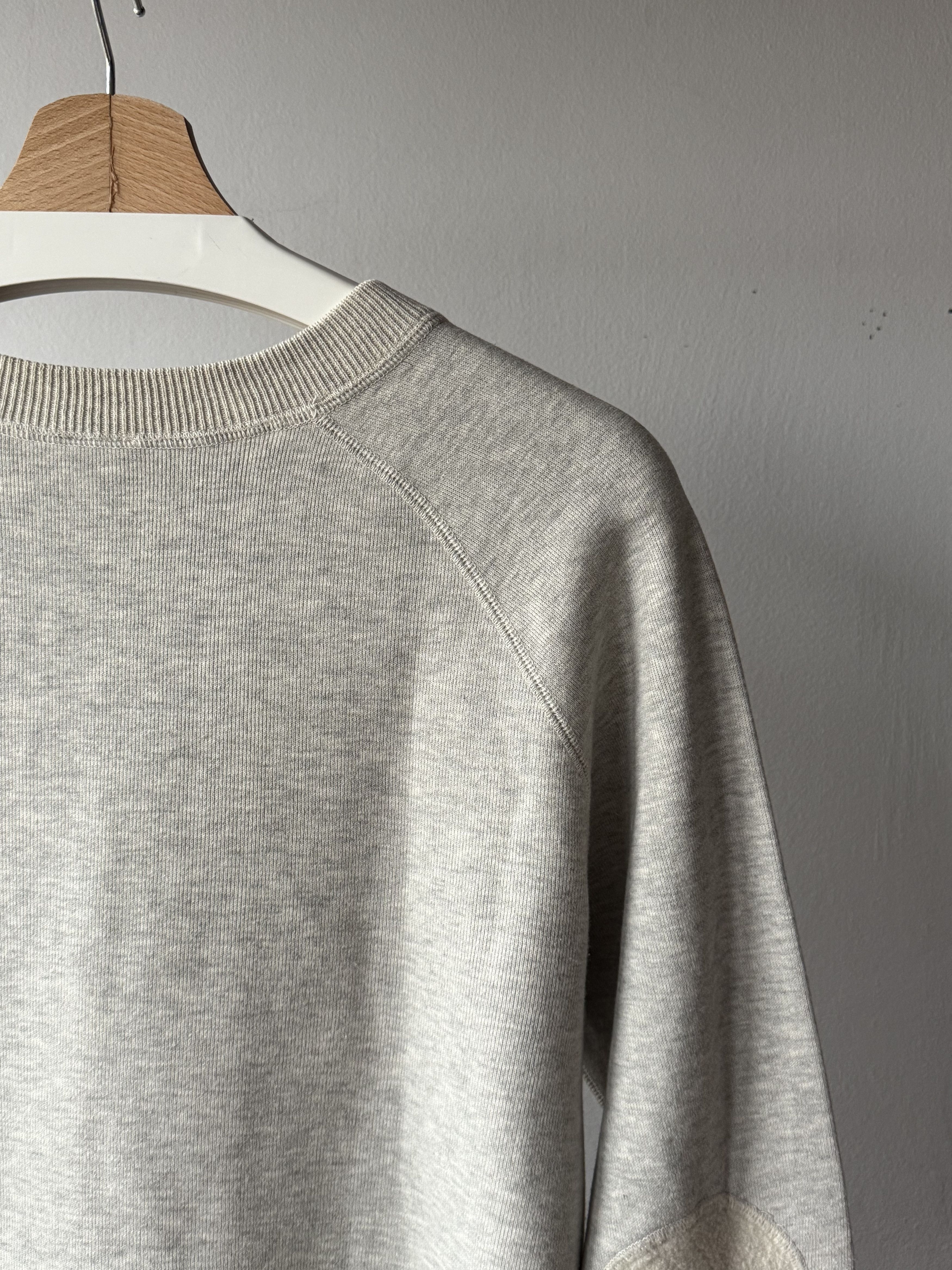 Arket Arket French Terry Cotton Wool Elbow Patches Gray Sweatshirt Size US S / EU 44-46 / 1 - 6 Thumbnail
