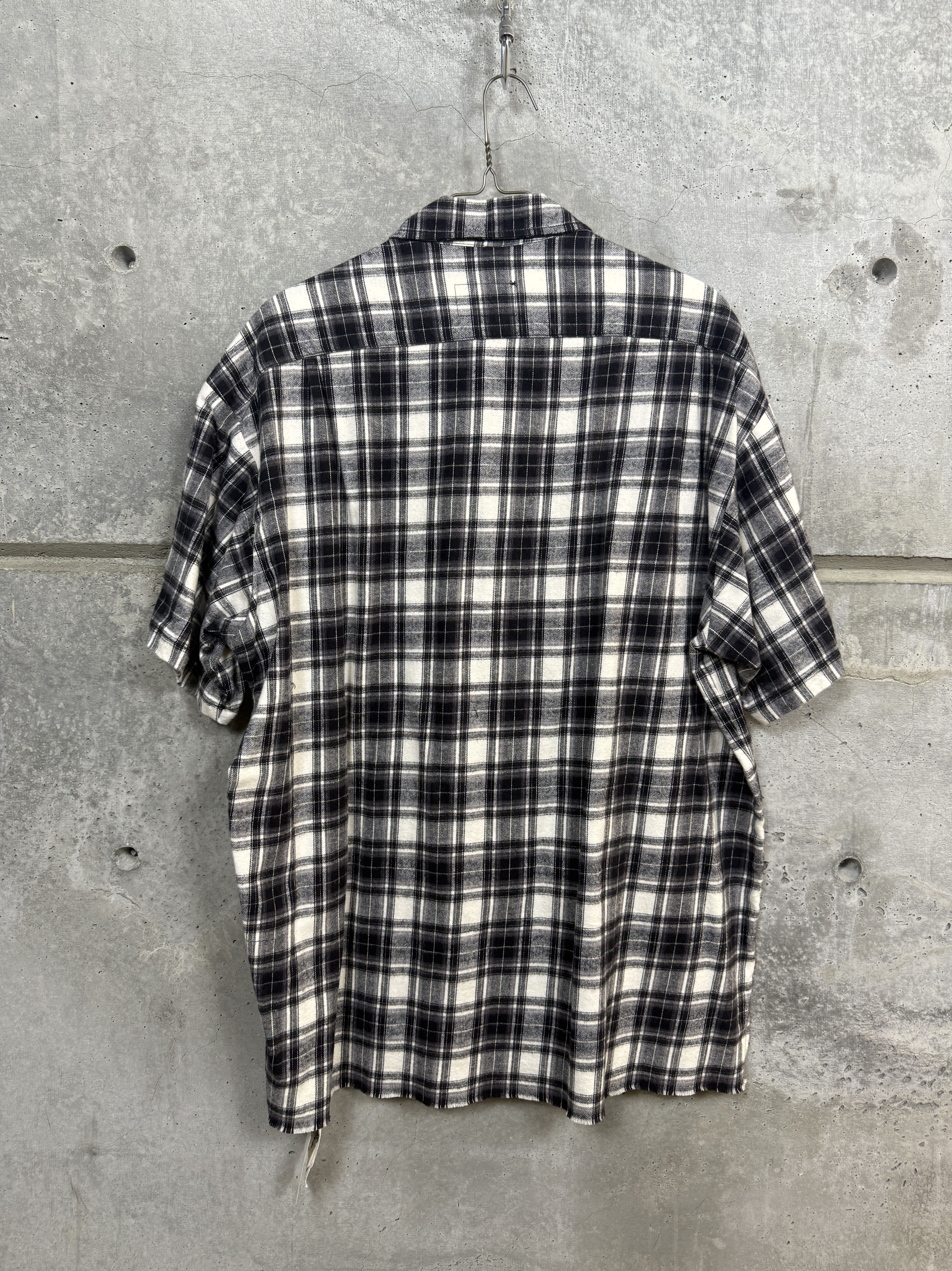 Greg Lauren $750 Greg Lauren Short Sleeve Plaid Shirt Size US XL / EU 56 / 4 - 7 Thumbnail