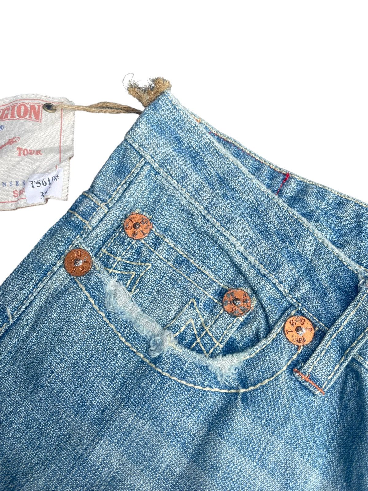 Designer × True Religion True Religion Joey Big T Distresed Denim Size 32" / US 10 / IT 46 - 4 Thumbnail