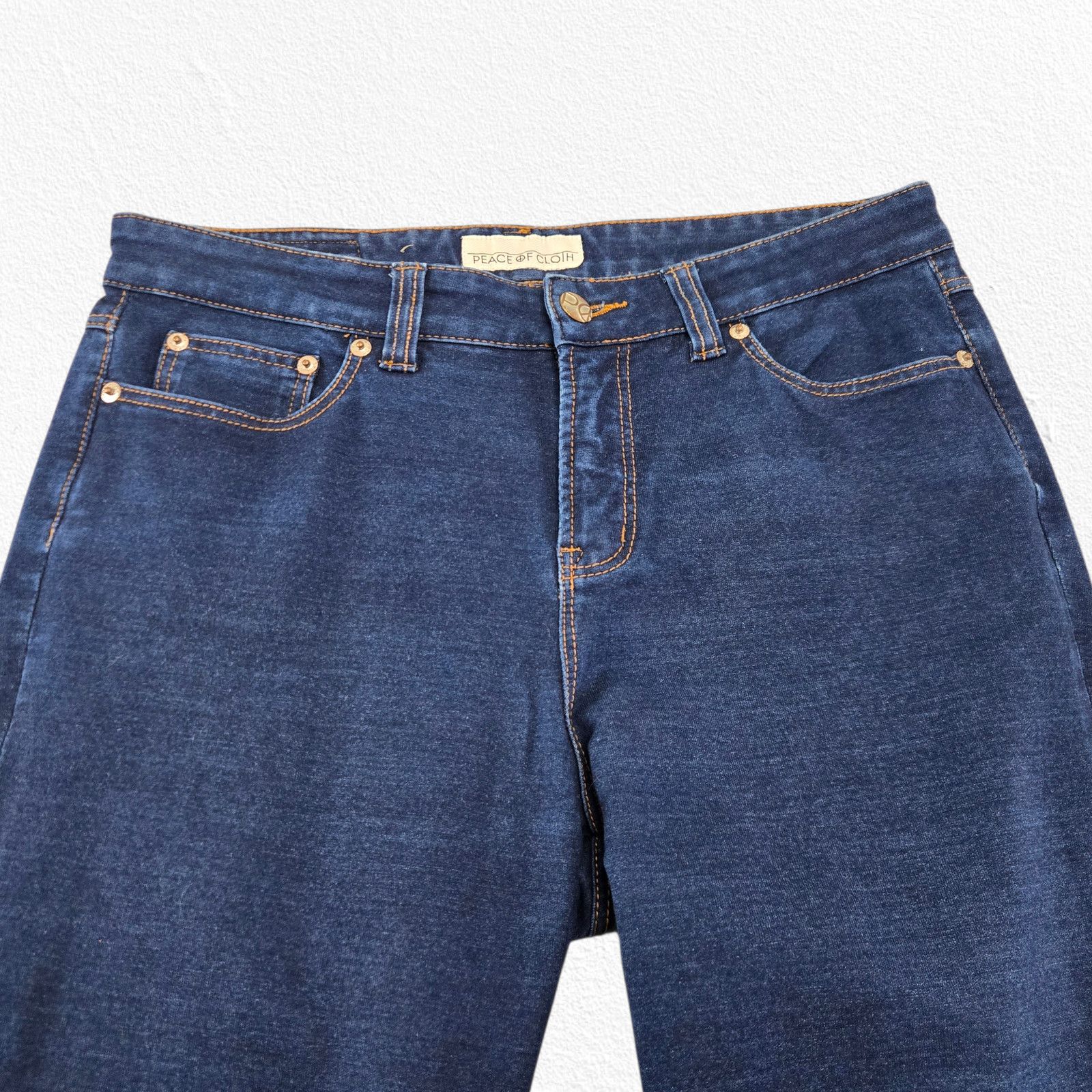 Other Dark Wash Mid Rise Straight Leg Stretch Denim Jeans Size 8 Size 30" / US 8 / IT 44 - 3 Thumbnail