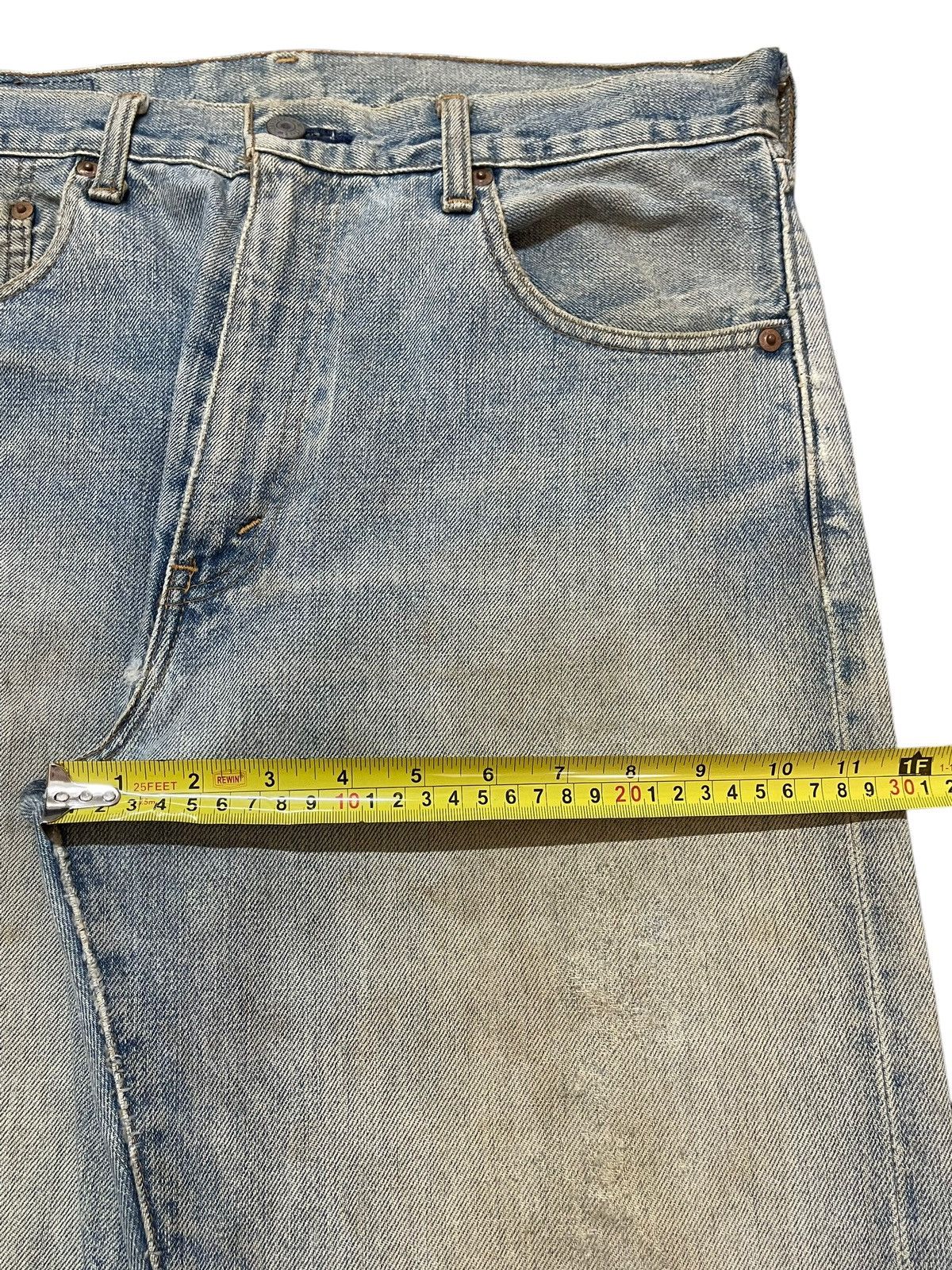 Levi's Vintage 80s Levis 502 Mud Wash Distressed Relaxed Straight Size US 33 - 15 Thumbnail