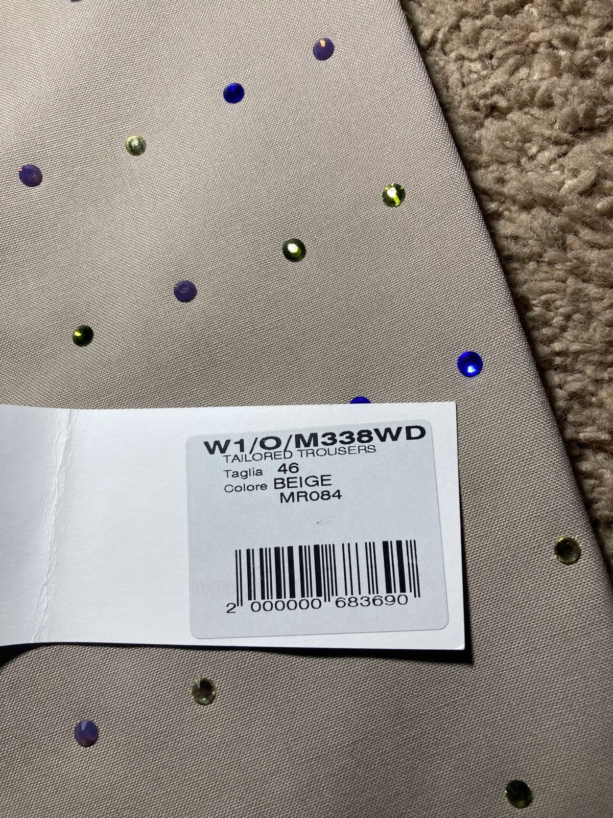 Martine Rose New AW21 Martine Rose Rhinestone Jewel Tailored Jacket Suit Size US 30 / EU 46 - 8 Thumbnail