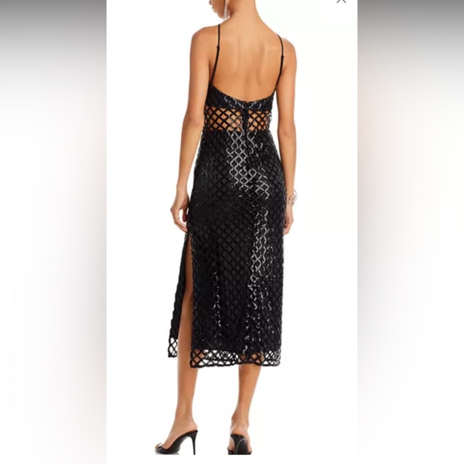 Ramy Brook Ramy Brook $695 Leo Latticework Midi Dress Size 4 Size S / US 4 / IT 40 - 2 Thumbnail