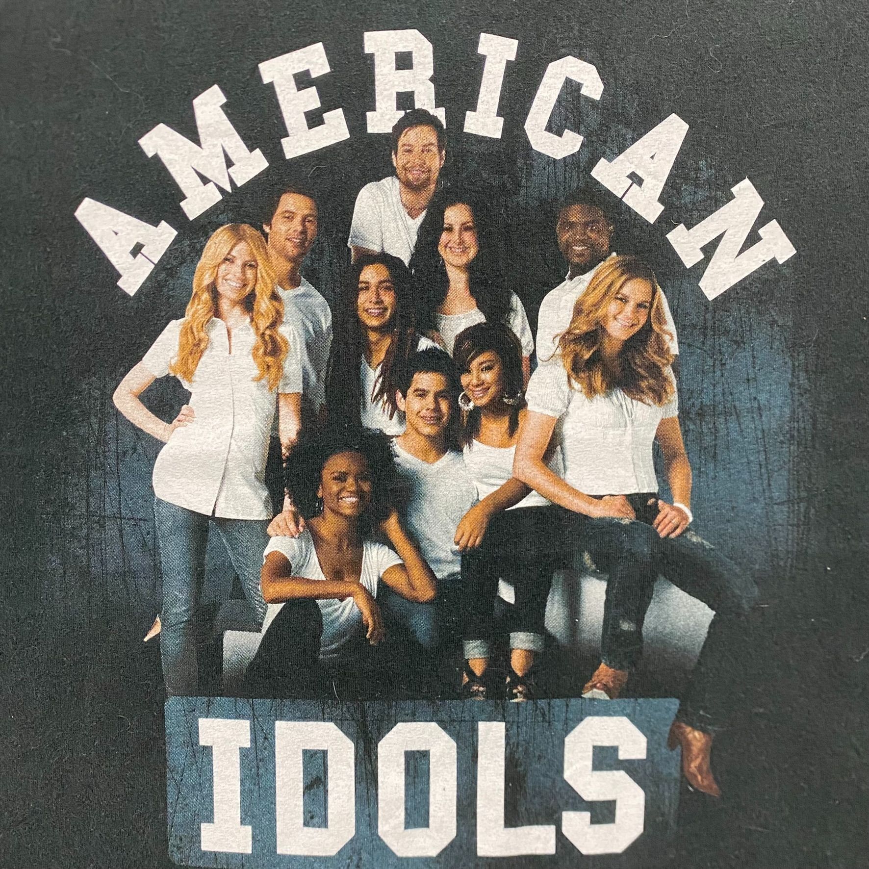 Hanes Vintage Y2K American Idol Live Tour 2008 T-Shirt Reality TV Size US M / EU 48-50 / 2 - 2 Thumbnail