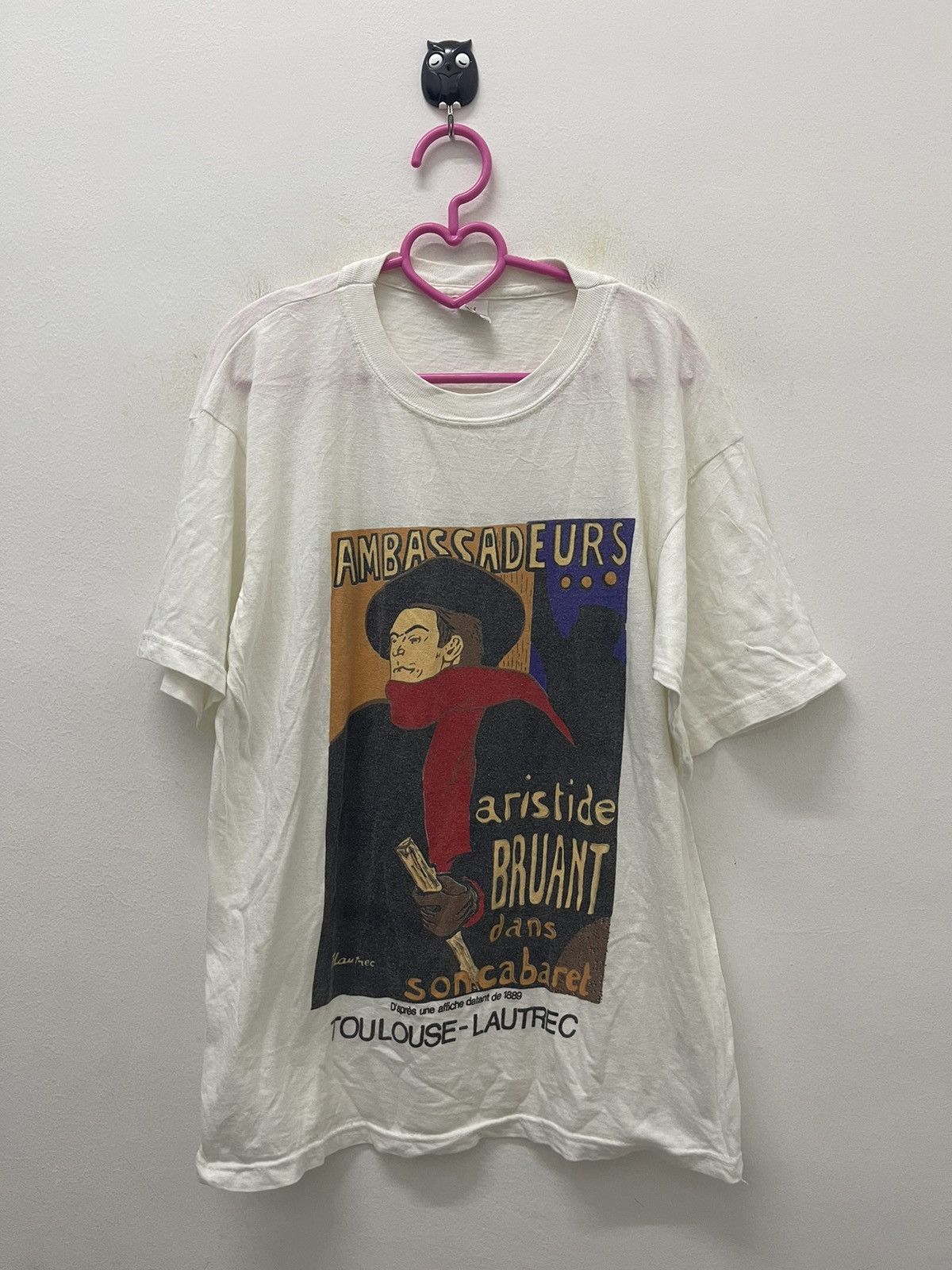 Vintage Rare Vintage AMBASSADEURS Aristide Bruant Toulouse Lautrec Size US M / EU 48-50 / 2 - 1 Thumbnail