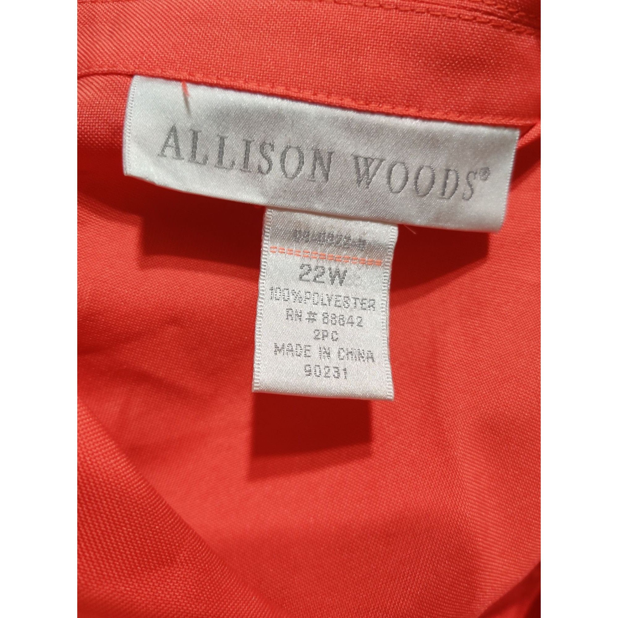 & Other Stories Allison Woods 22W Coral Button Front Plus Size Power Blazer Size 3XL / US 20-22 - 8 Thumbnail