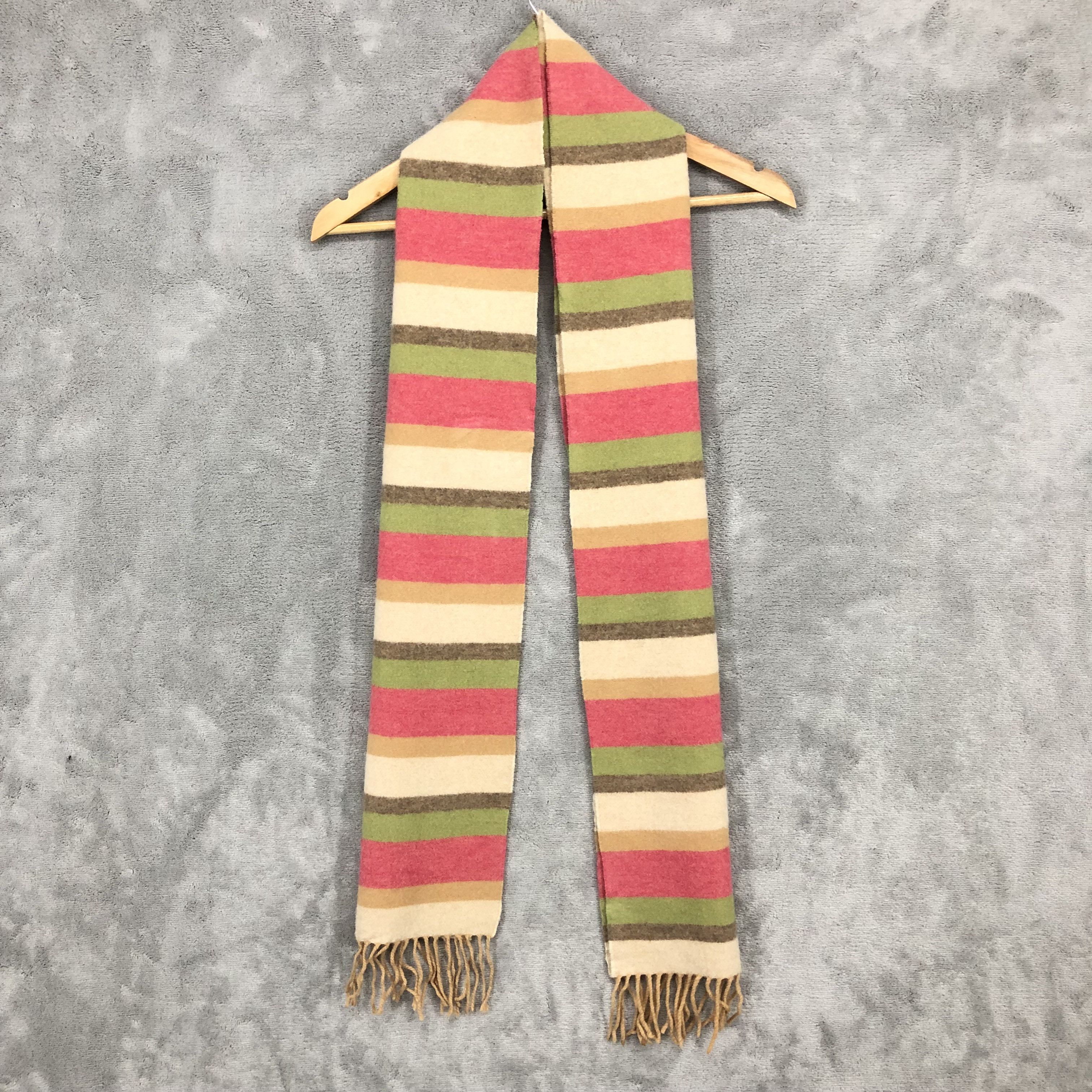 Designer Glen Prince Multicolor Lambswool Scarf Muffler Neck Scarf Size ONE SIZE - 3 Thumbnail