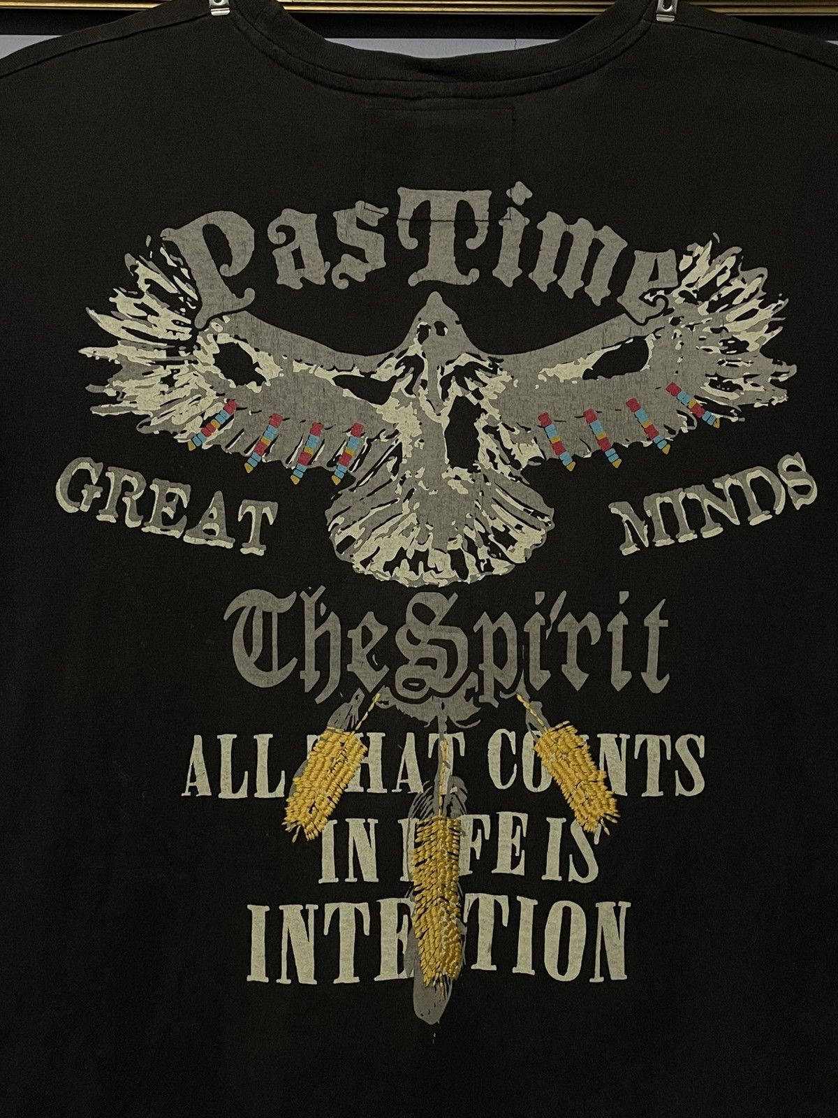 Designer × Japanese Brand × Vintage 90 Japan Strange Heaven Past Time Spirit Embroidery Sunfaded Size US L / EU 52-54 / 3 - 3 Thumbnail