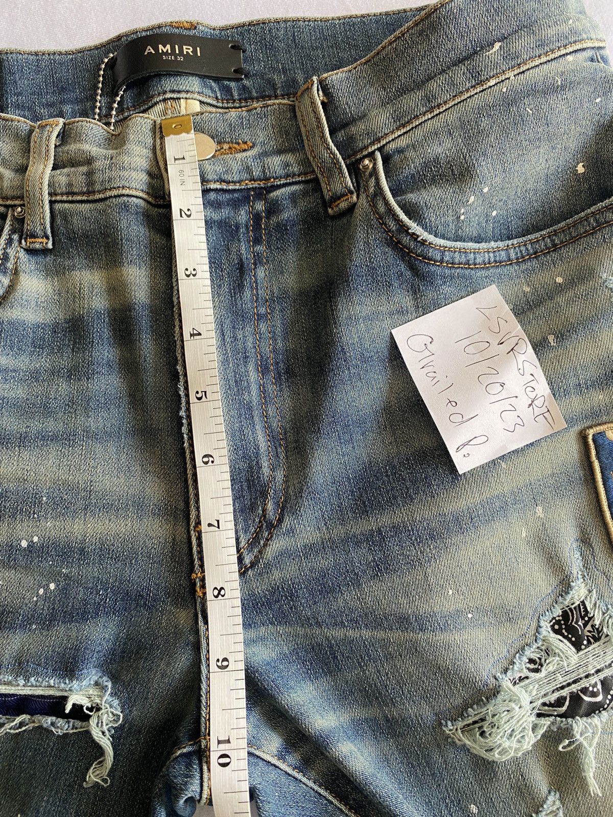Amiri AMIRI Art Patch Medium Indigo 32 OG Rare* Size US 32 / EU 48 - 21 Thumbnail