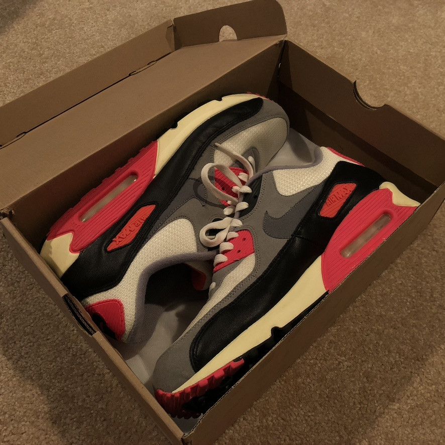 Nike 2013 Infrared Air Max 90 'Vintage' 543361-161 Size US 13 / EU 46 - 1 Thumbnail