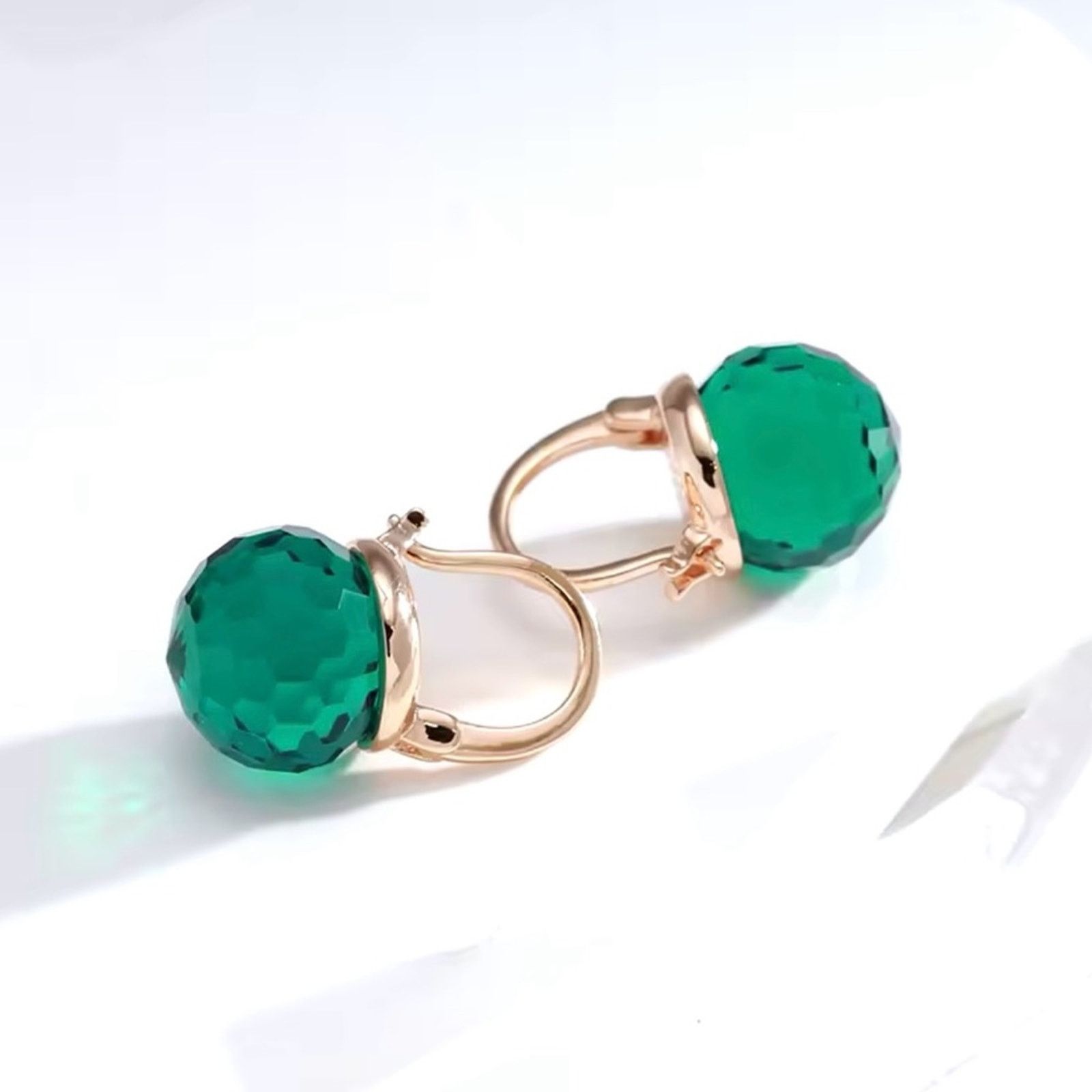 Other Red Geen Ball Zirconia Earrings Size ONE SIZE - 5 Thumbnail