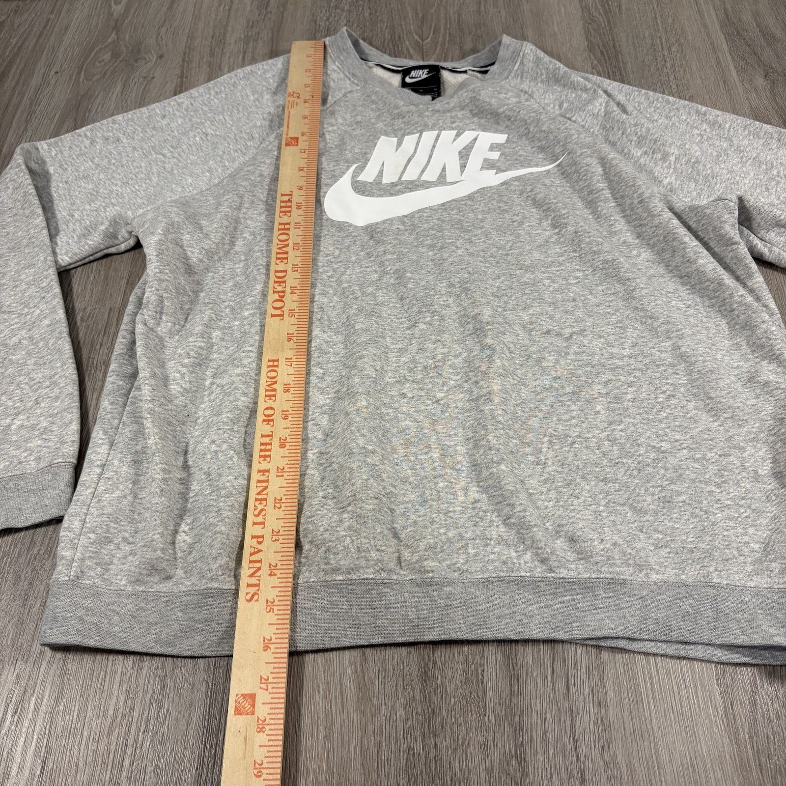Nike Nike Men's Sweatshirt Crewneck Raglan Heather Gray XL Size US XL / EU 56 / 4 - 6 Thumbnail