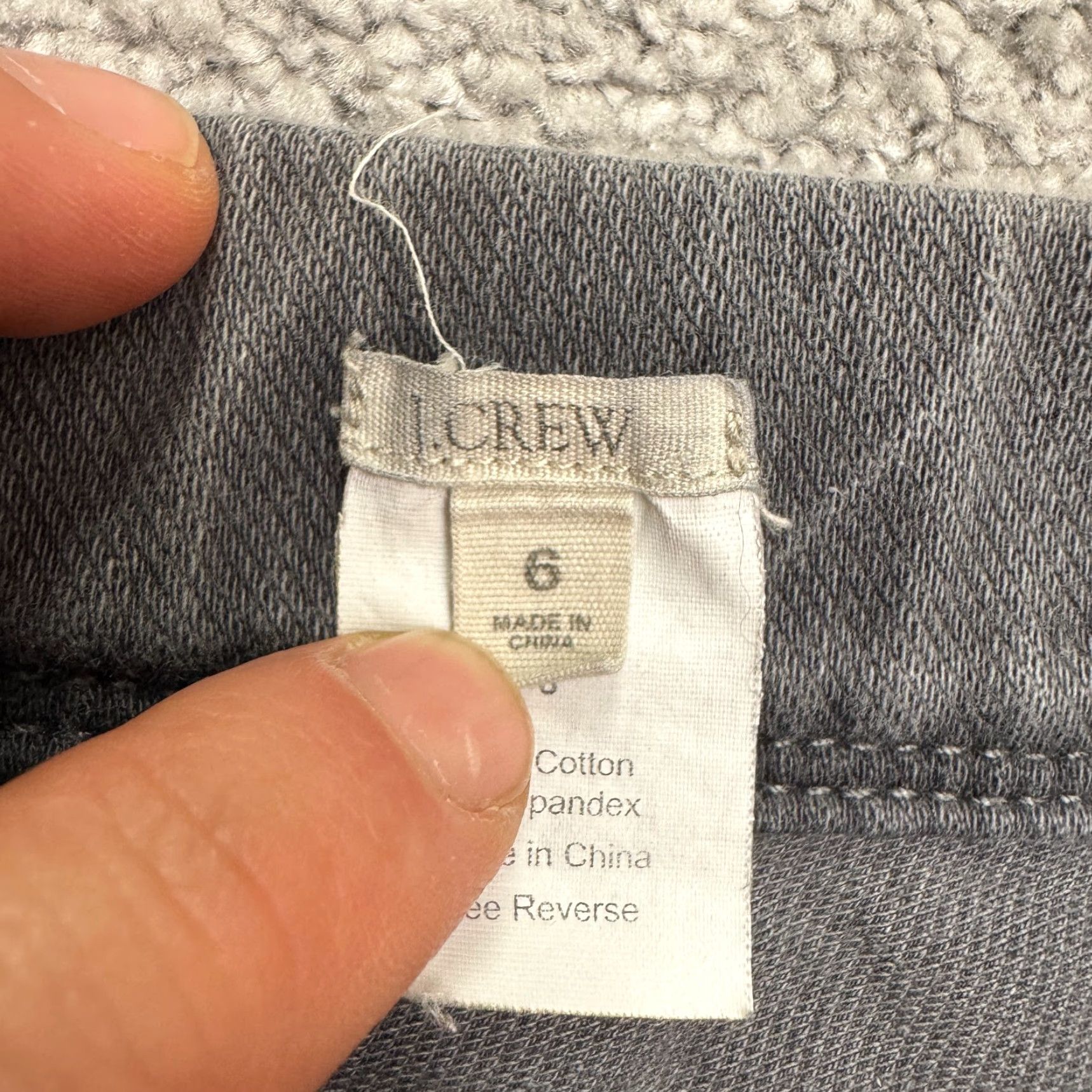 J.Crew VINTAGE J.CREW Women's Jeggings Ankle Zip Pull On Denim Pants Size 6 High Rise Gray Stretch Size 28" / US 6 / IT 42 - 6 Thumbnail