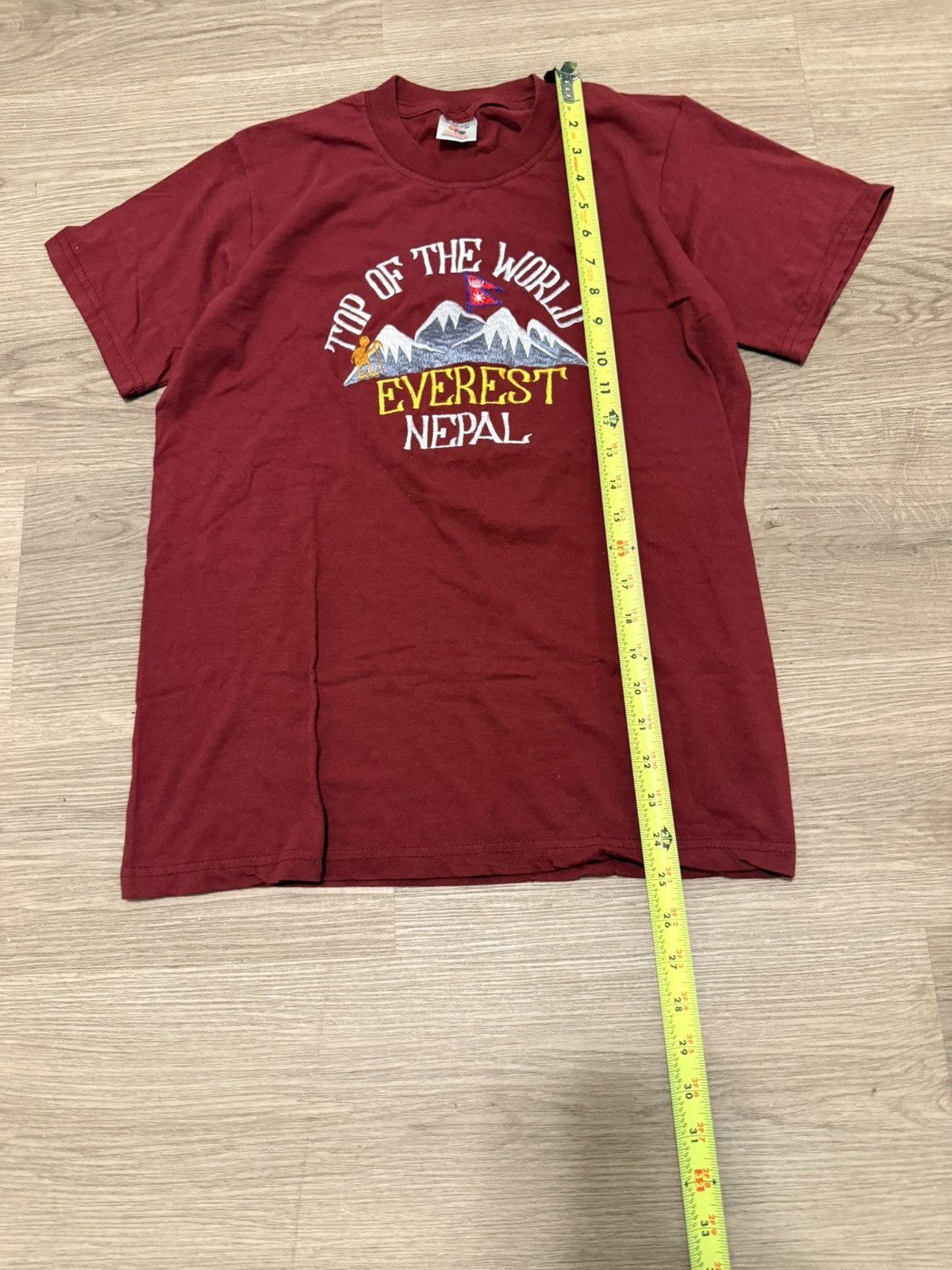 Other Wine red embroidered Mt. Everest shirt Size US XS / EU 42 / 0 - 6 Thumbnail