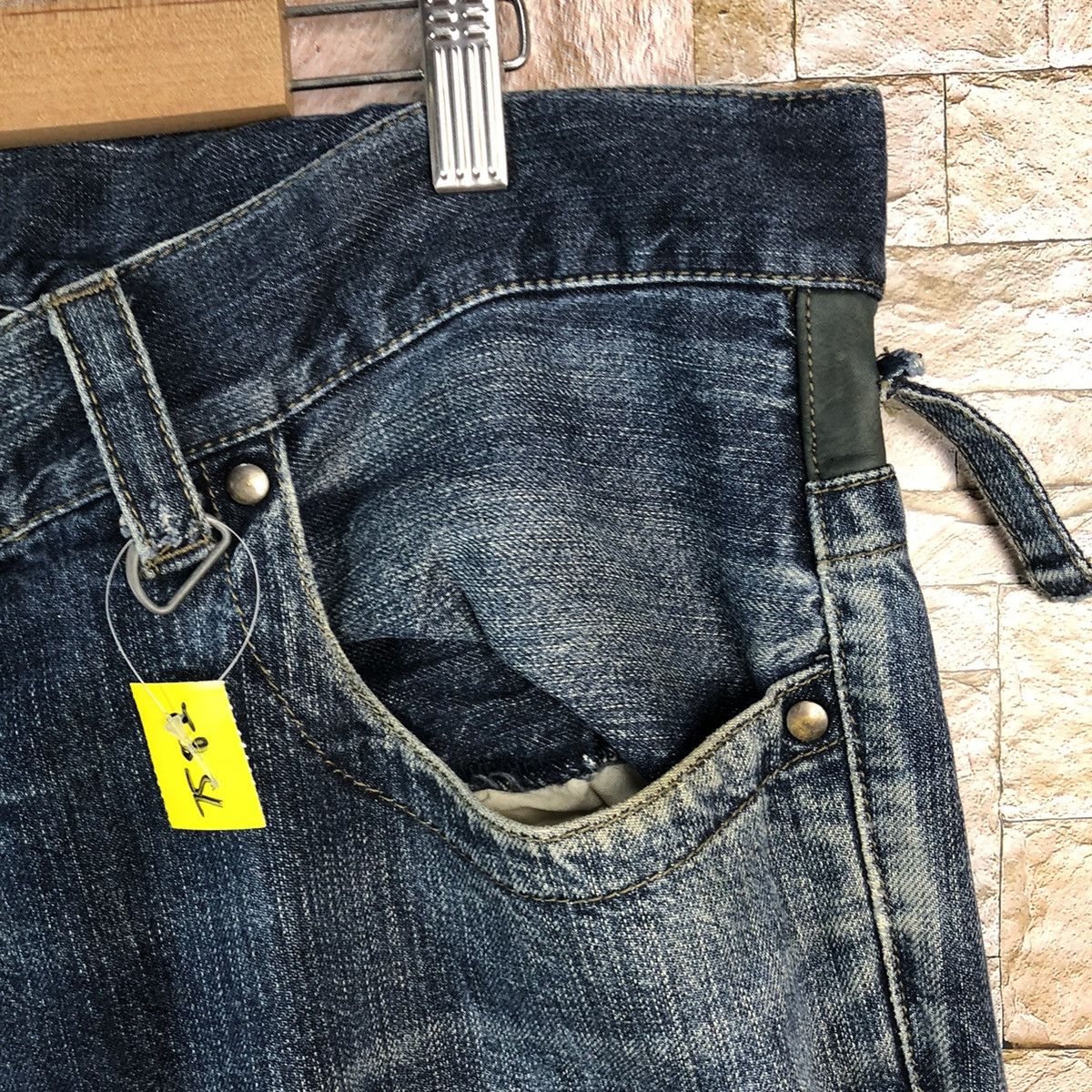 Emporio Armani Emporio Armani Blue ripped distressed Denim Pants #7582 Size US 40 / EU 56 - 8 Thumbnail