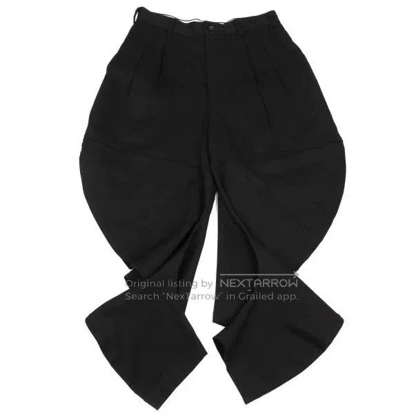 Comme des Garcons Comme Des Garcons size S Black retro arc deformation pants Size 23" - 2 Thumbnail