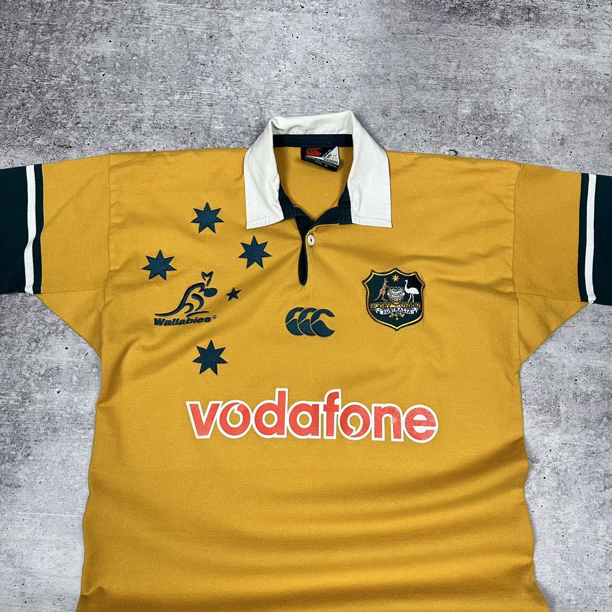 Canterbury of New Zealand Rare 00s Australia Wallabies Canterbury Rugby Union Jersey Size US M / EU 48-50 / 2 - 4 Thumbnail