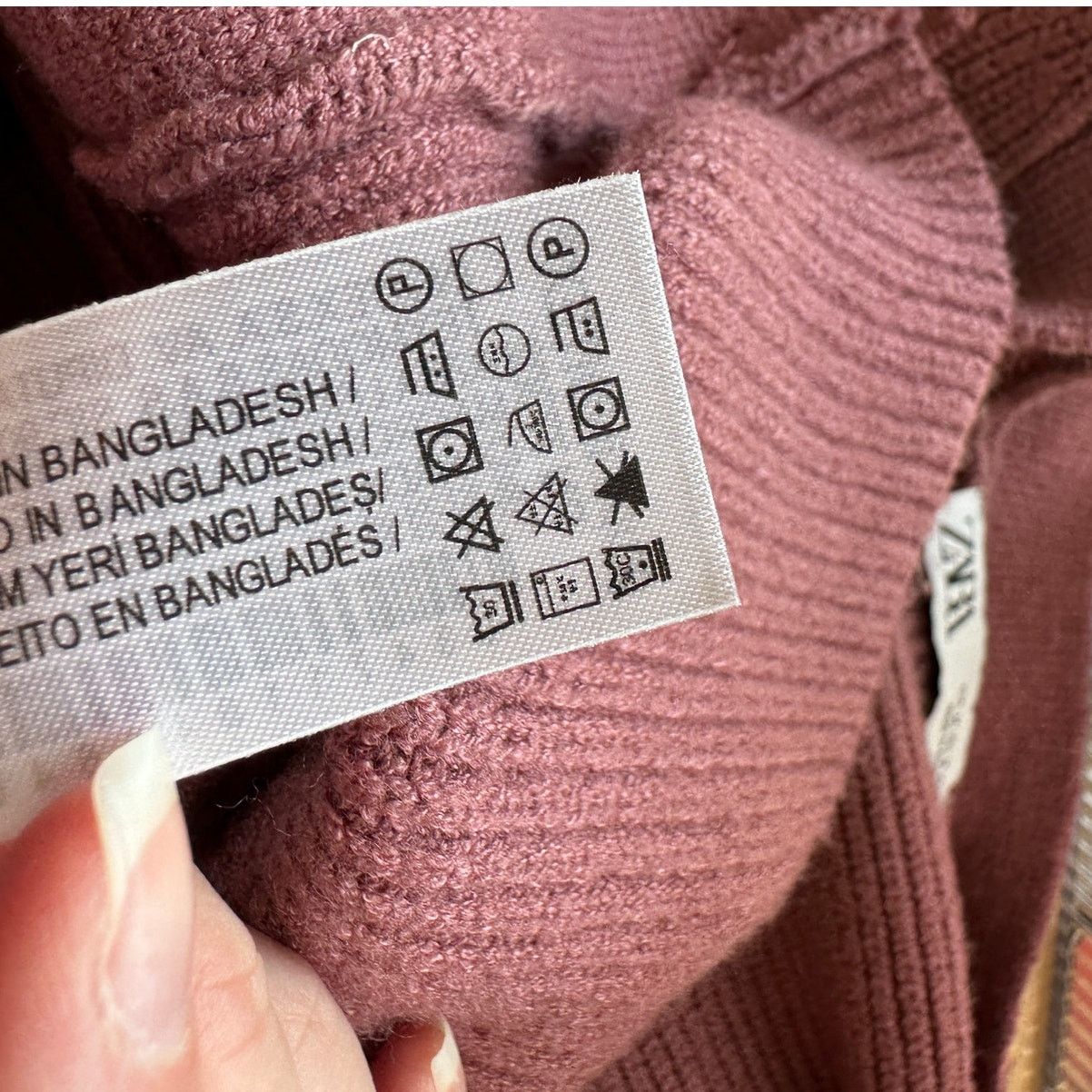 Zara ZARA Mauve Balloon Sleeve VNeck Cropped Button Cardigan M Size M / US 6-8 / IT 42-44 - 8 Thumbnail