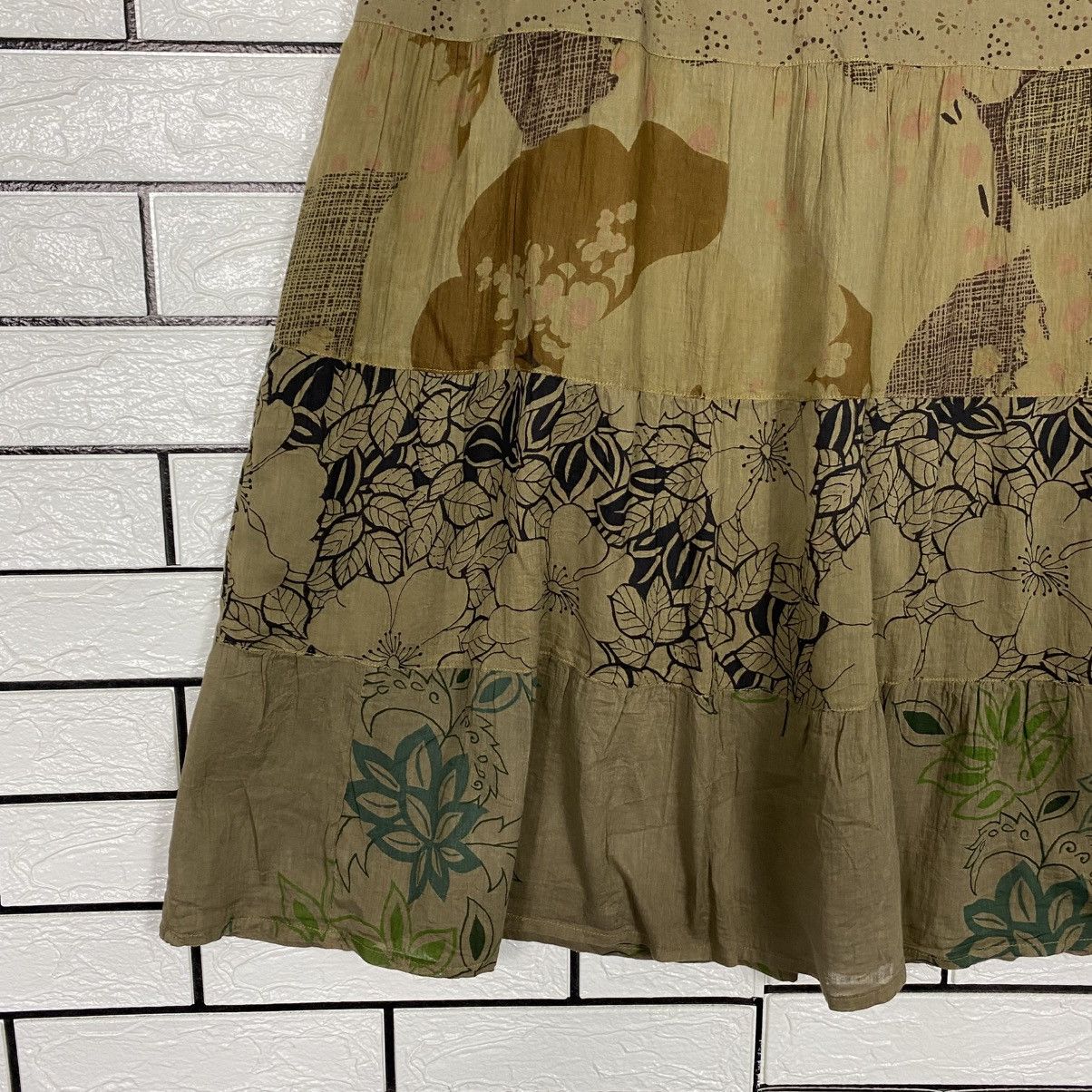 Japanese Brand 📌Vintage Long Skirt Full Print Design Unbranded Issey Miyake Size 32" / US 10 / IT 46 - 7 Thumbnail