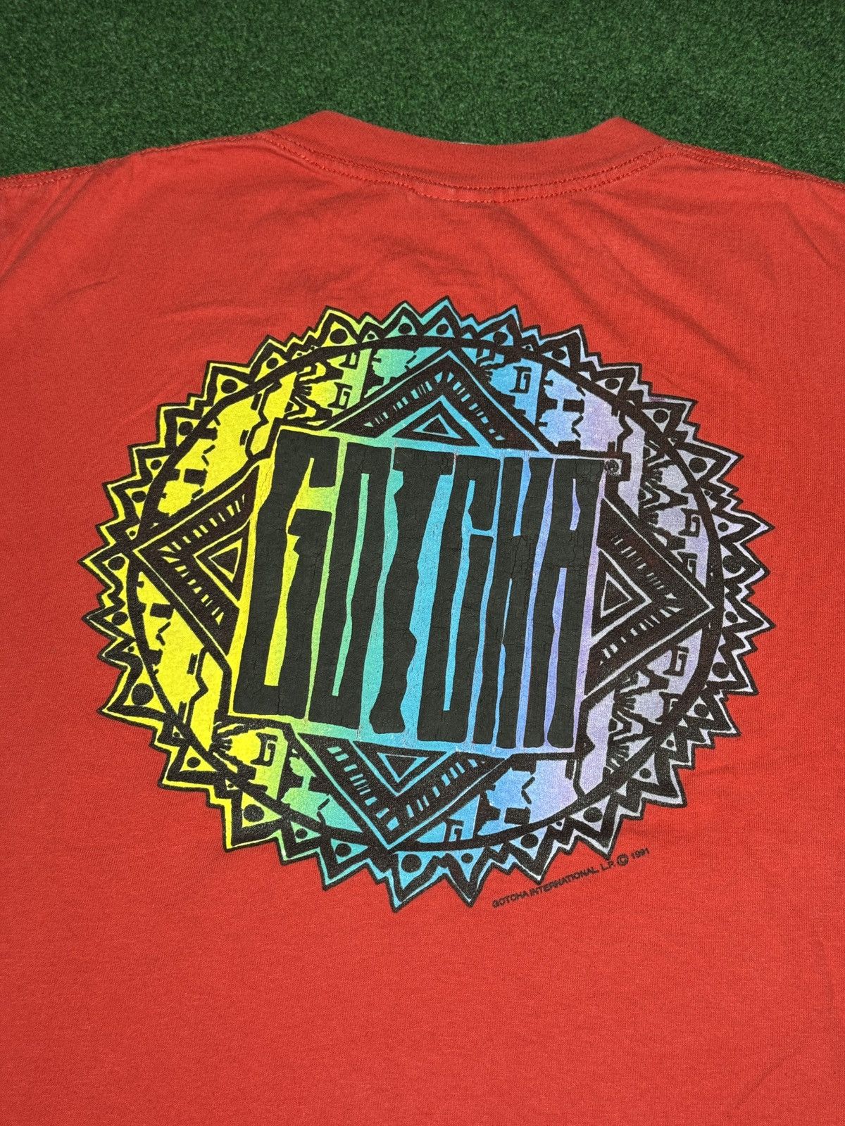 Gotcha × Vintage Vintage 90s GOTCHA Beach Surfer Retro Red Graphic T Shirt Size US L / EU 52-54 / 3 - 2 Thumbnail