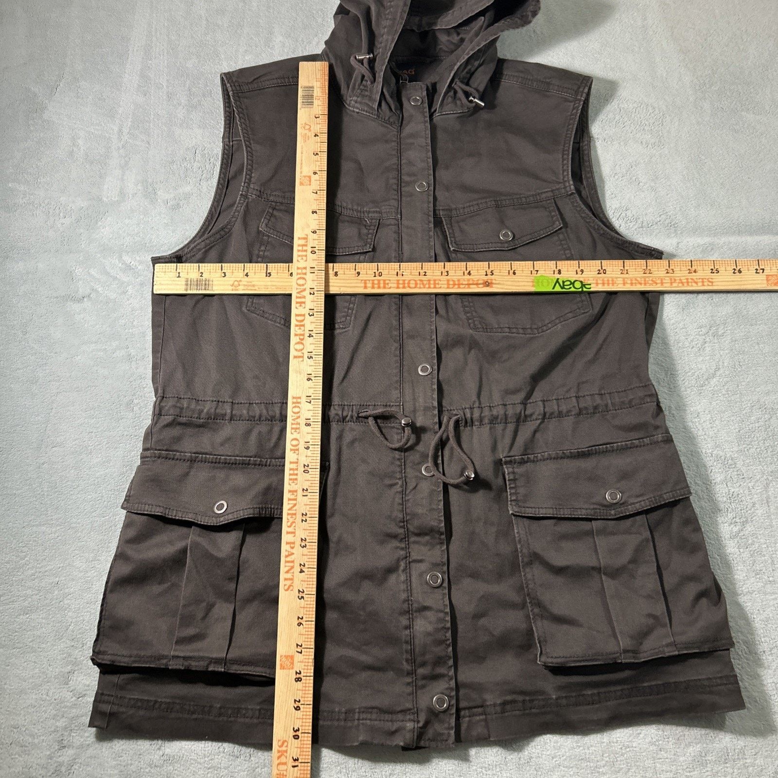 Carhartt Hooded Biker Vest Hoodie Womens XL Grunge Goth Hunter Cargo Size XL / US 12-14 / IT 48-50 - 9 Thumbnail