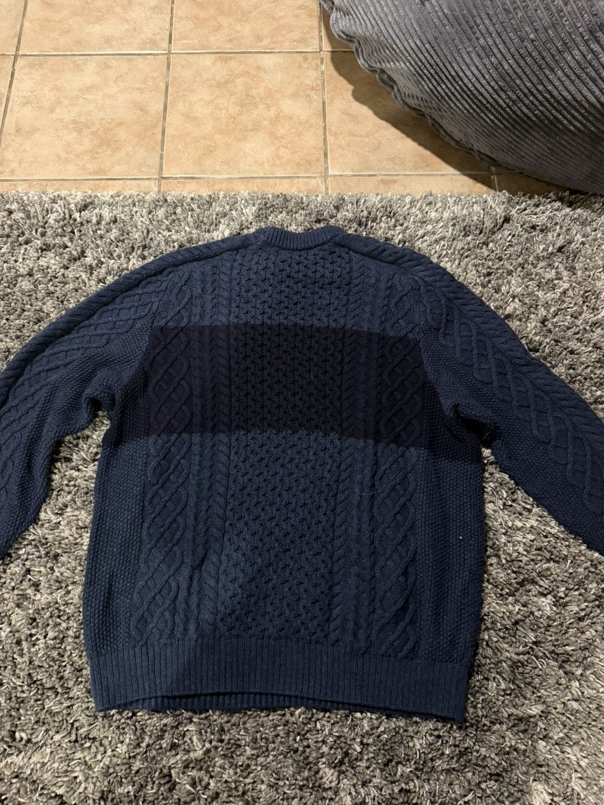 Vineyard Vines Vineyard Vines navy blue cable knit sweater Size US XXL / EU 58 / 5 - 5 Thumbnail