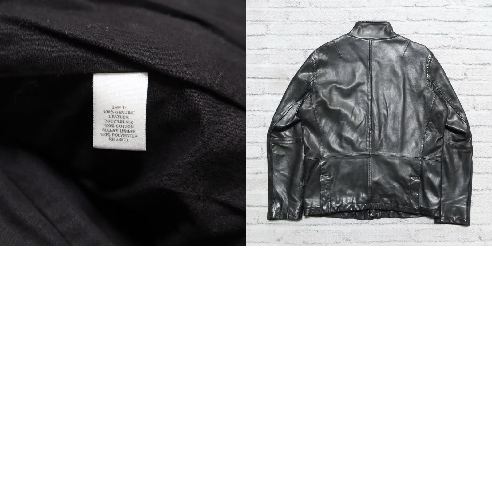Banana Republic Banana Republic Leather Jacket Men Jacket M Black Vintage Motorcycle Cafe Racer Vtg Womens Mens Size US M / EU 48-50 / 2 - 9 Thumbnail