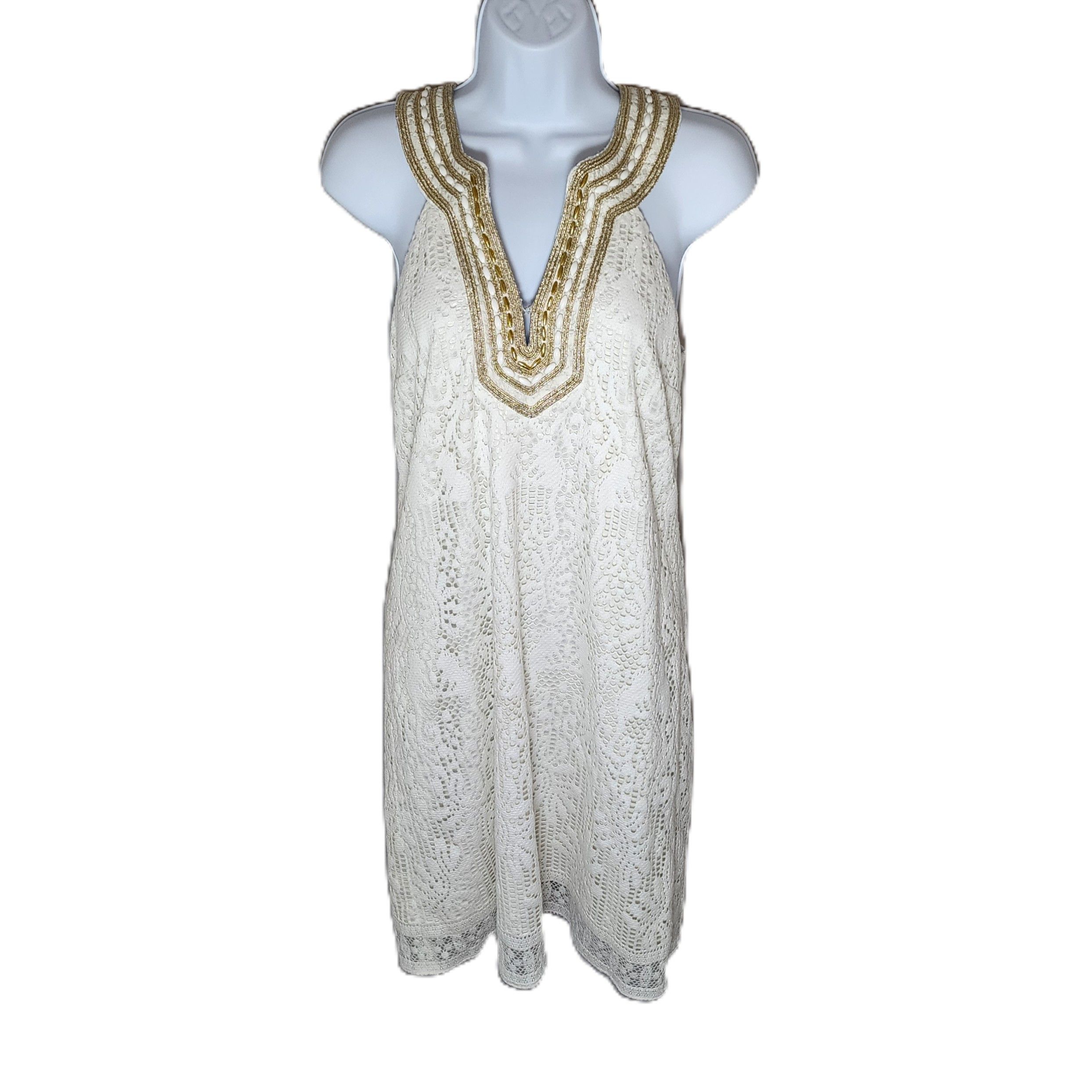 Lilly Pulitzer Calera Jungle White Lace Shift Dress New, with Tags Size XS / US 0-2 / IT 36-38 - 1 Thumbnail