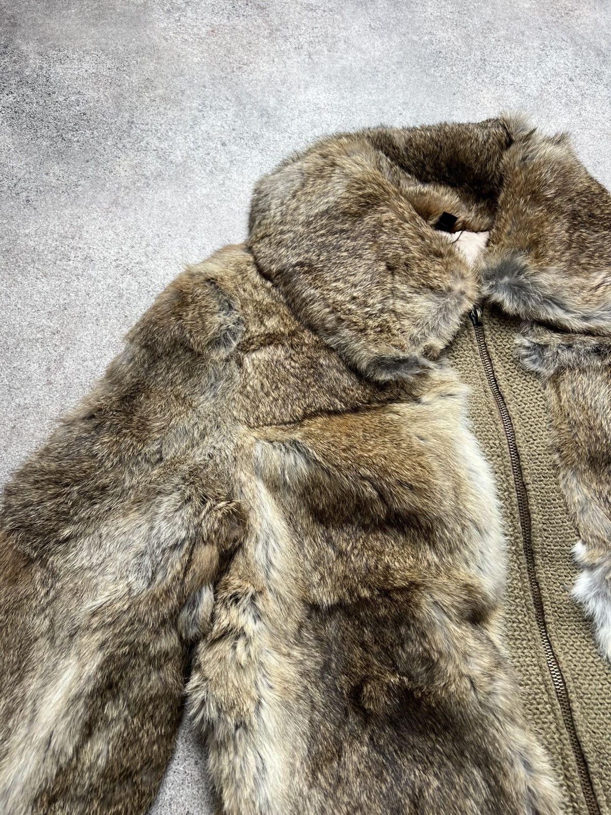 Vintage Vintage 90s cropped fur bomber jacket Size S / US 4 / IT 40 - 6 Thumbnail