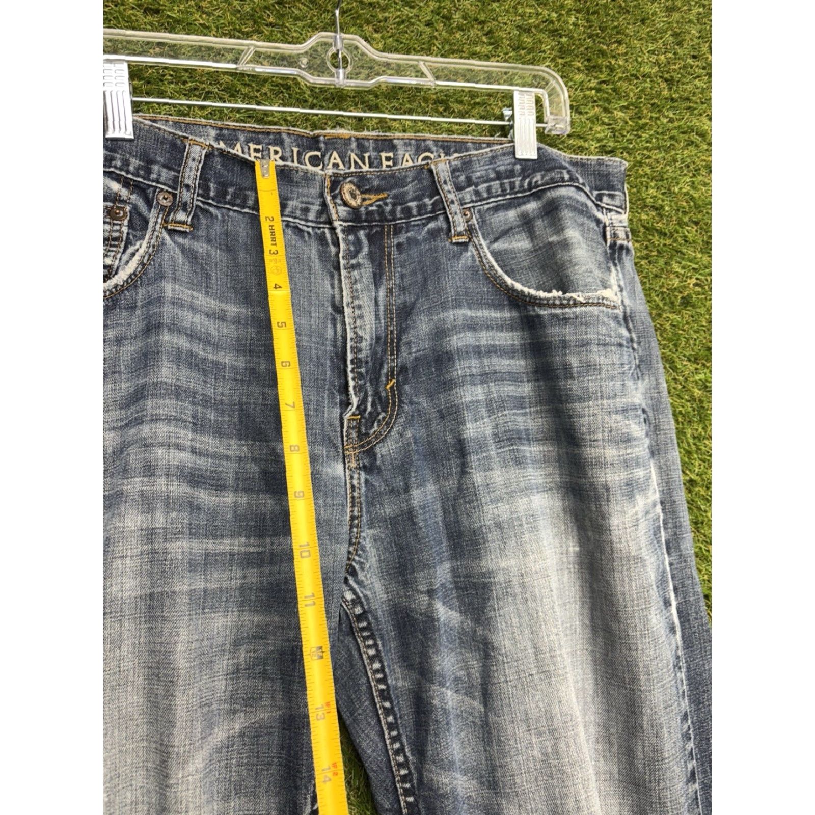 American Eagle Outfitters American Eagle Jeans Mens 36x34 Low-rise Boot Cut Medium Wash Denim Casual Size US 36 / EU 52 - 7 Thumbnail