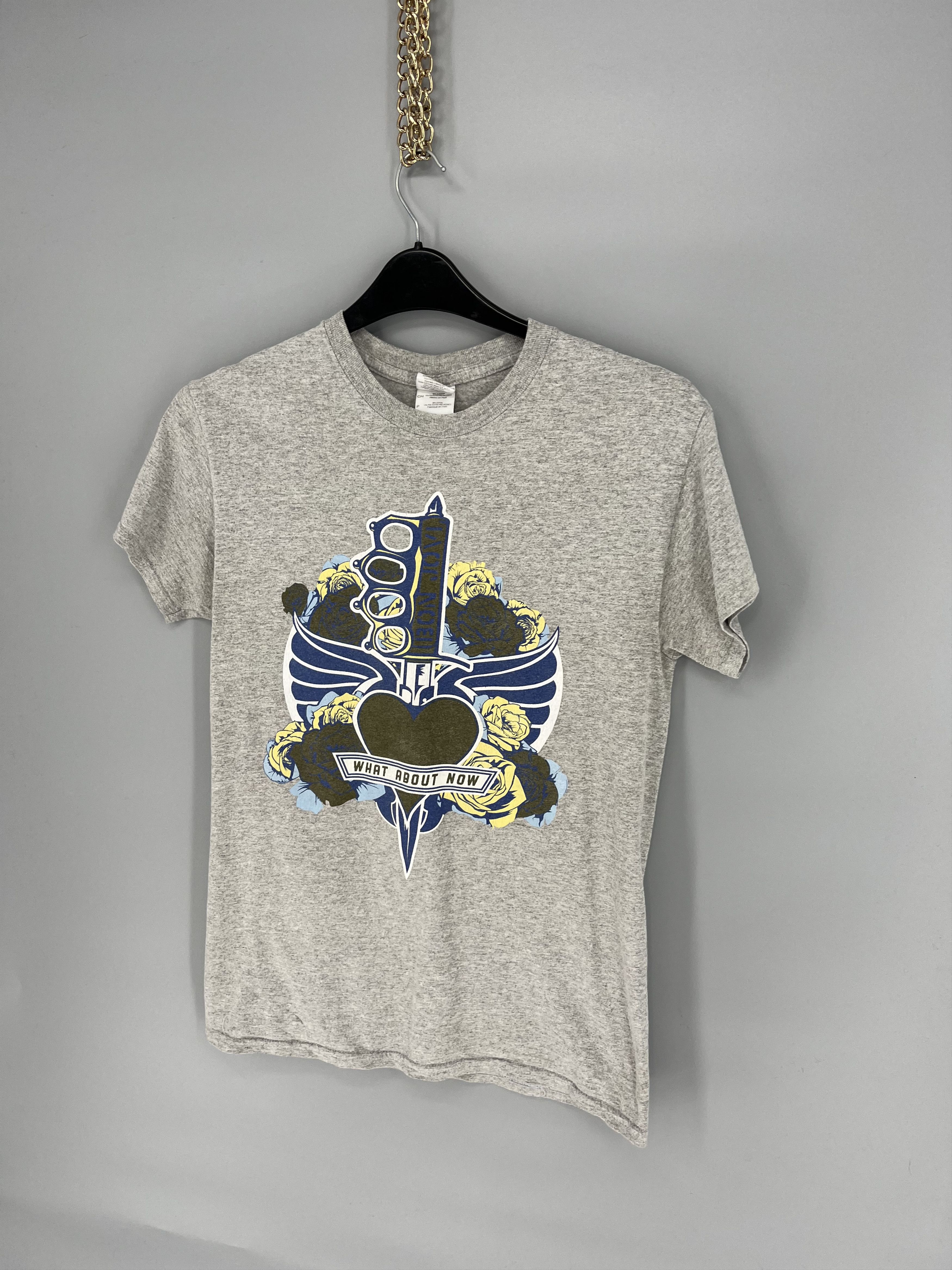 Band Tees Mens Vintage T Shirt Bon Jovi 2013 The world Tour Size S Size US S / EU 44-46 / 1 - 3 Thumbnail