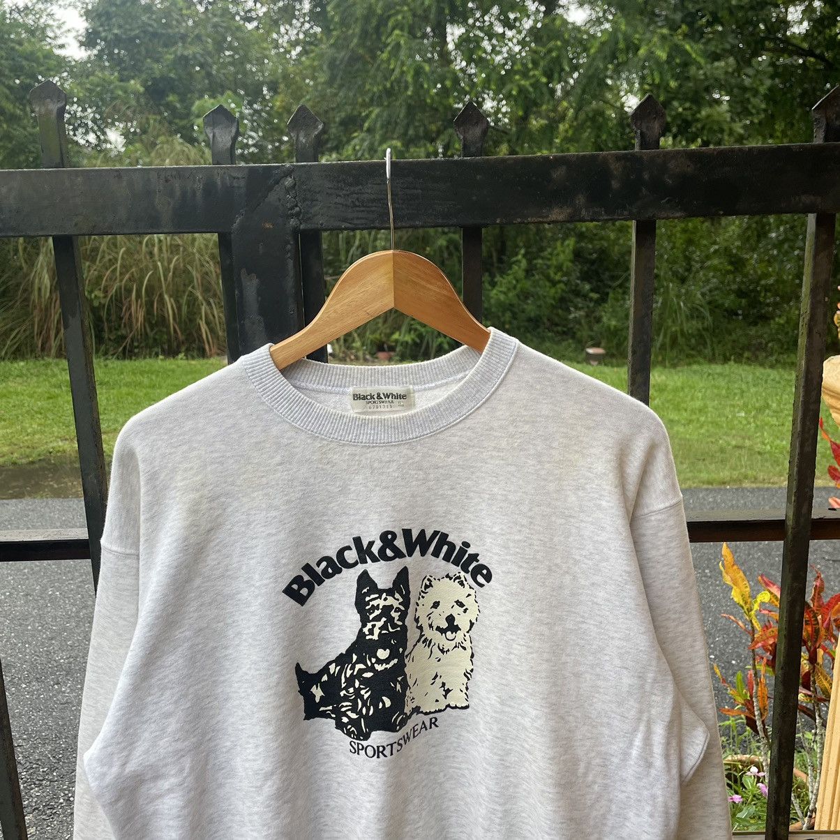 Japanese Brand × Vintage 🔥🔥Vintage Black & White Animal Mirror Print Sweatshirts Size US M / EU 48-50 / 2 - 3 Thumbnail