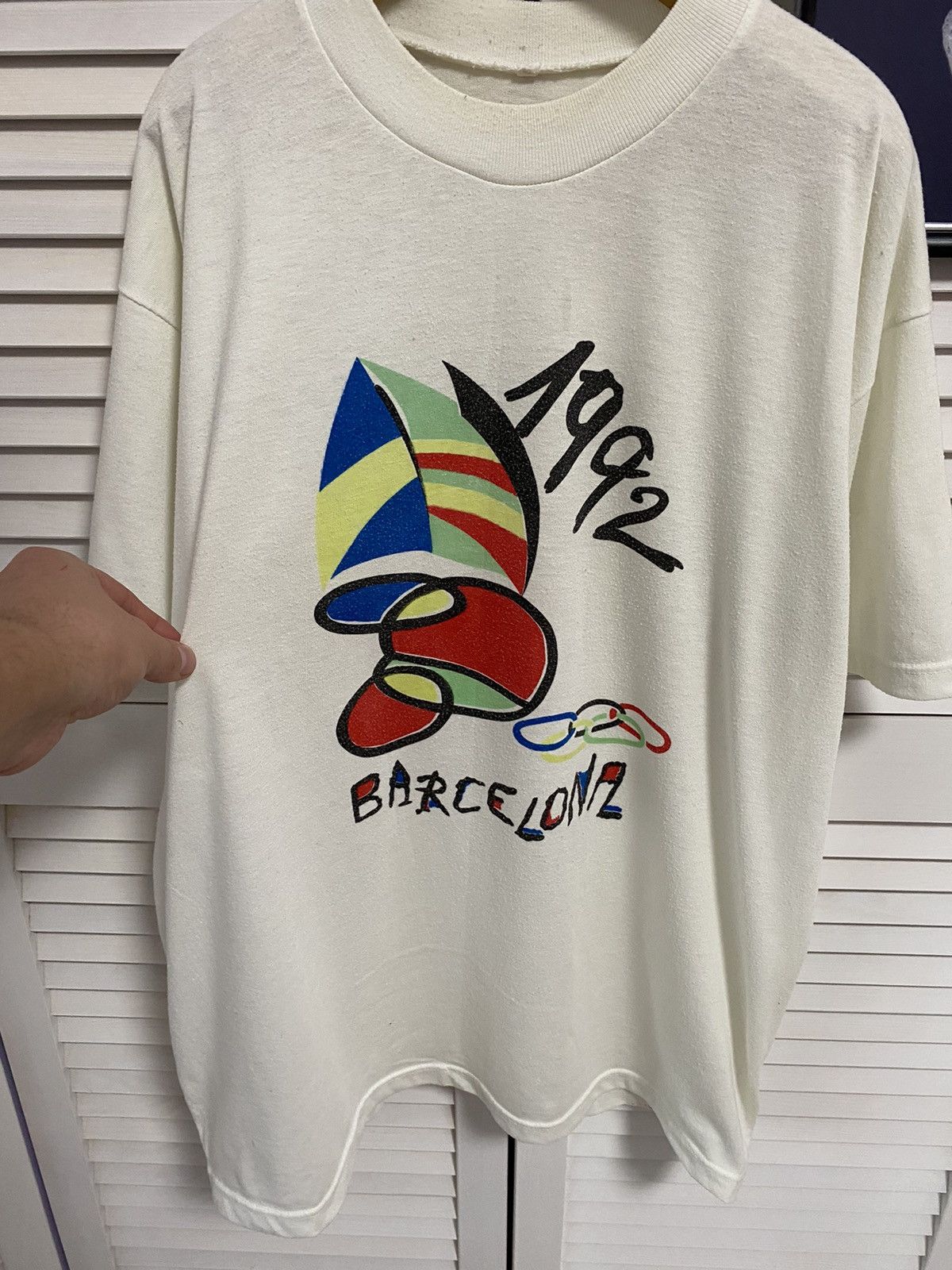 USA Olympics × Vintage Vintage T-Shirt Tee Barcelona 1992 Event Olympic Size US L / EU 52-54 / 3 - 3 Thumbnail
