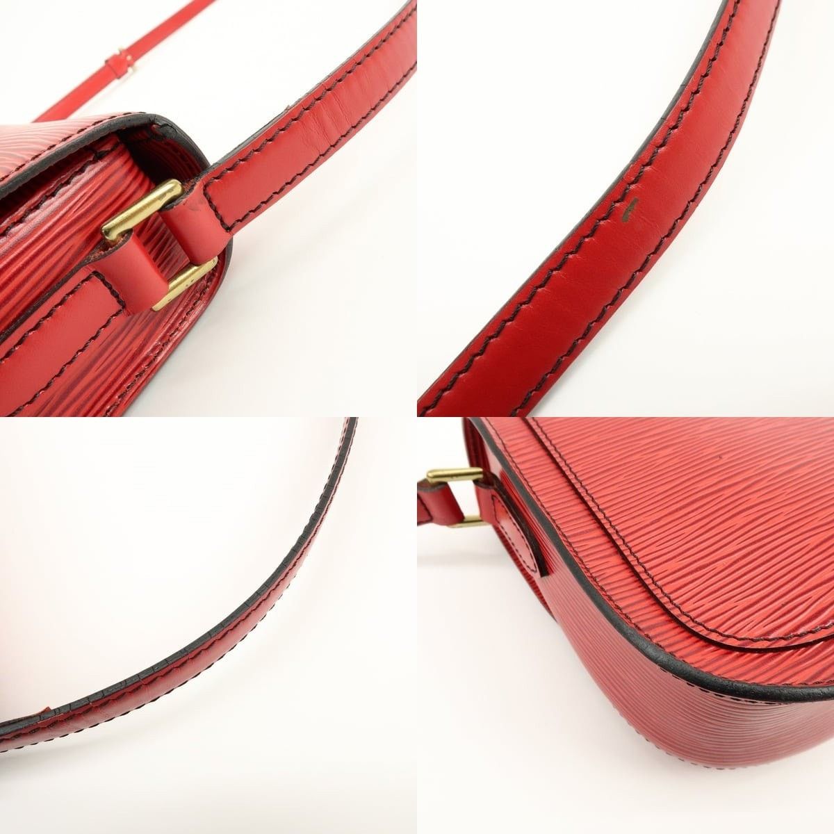 Louis Vuitton Louis Vuitton Epi Mini Saint Cloud Crossbody Bag Red Size ONE SIZE - 4 Thumbnail