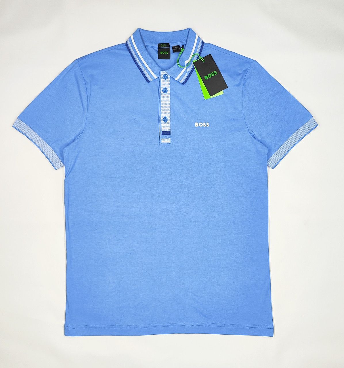 Hugo Boss HUGO BOSS with tag light blue colar tshirt Size US S / EU 44-46 / 1 - 1 Thumbnail