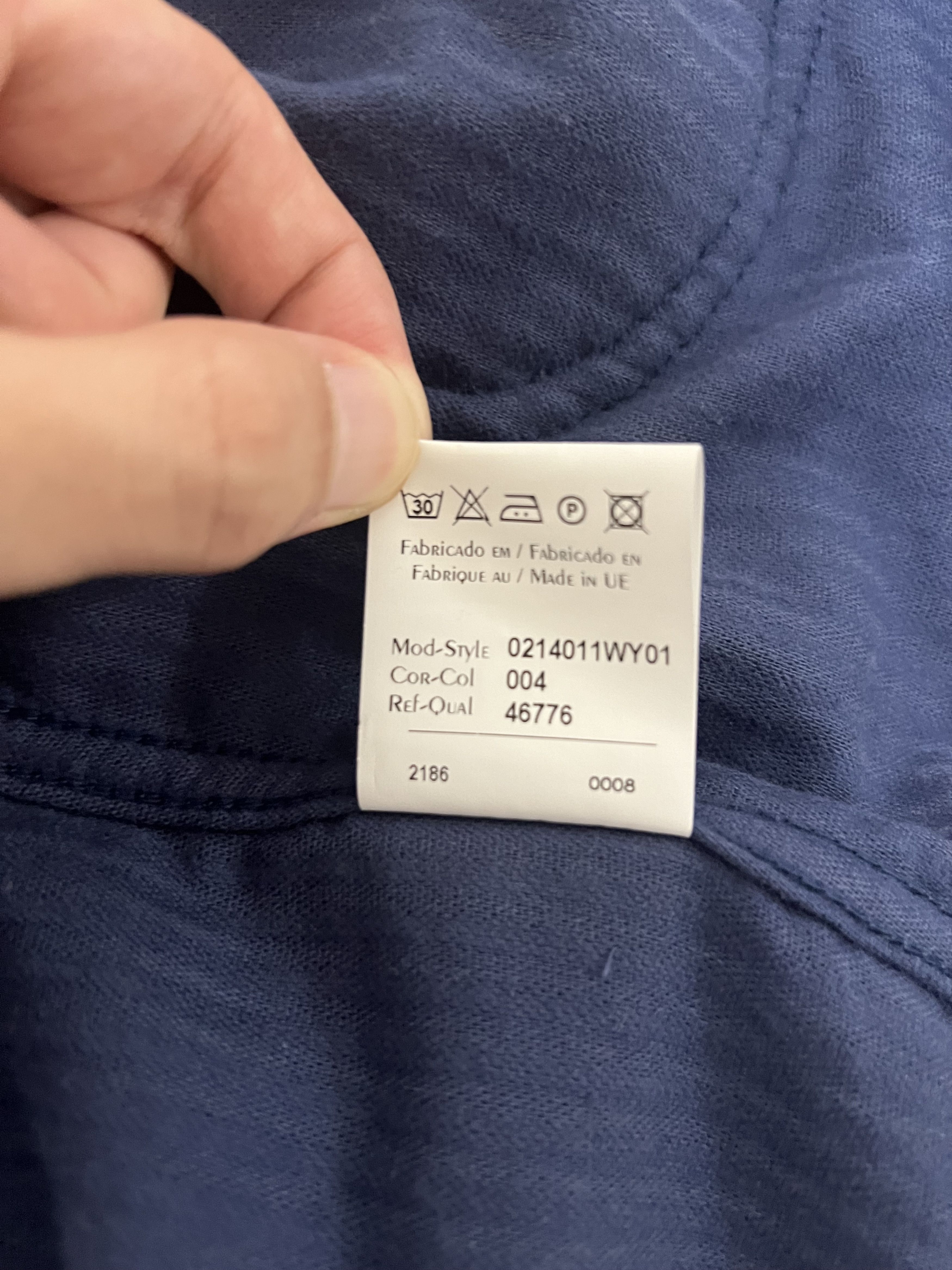 WYTHE 💚 Wythe Italian Donegal Corduroy Ranch Jacket Marine Blue Size US XL / EU 56 / 4 - 9 Thumbnail