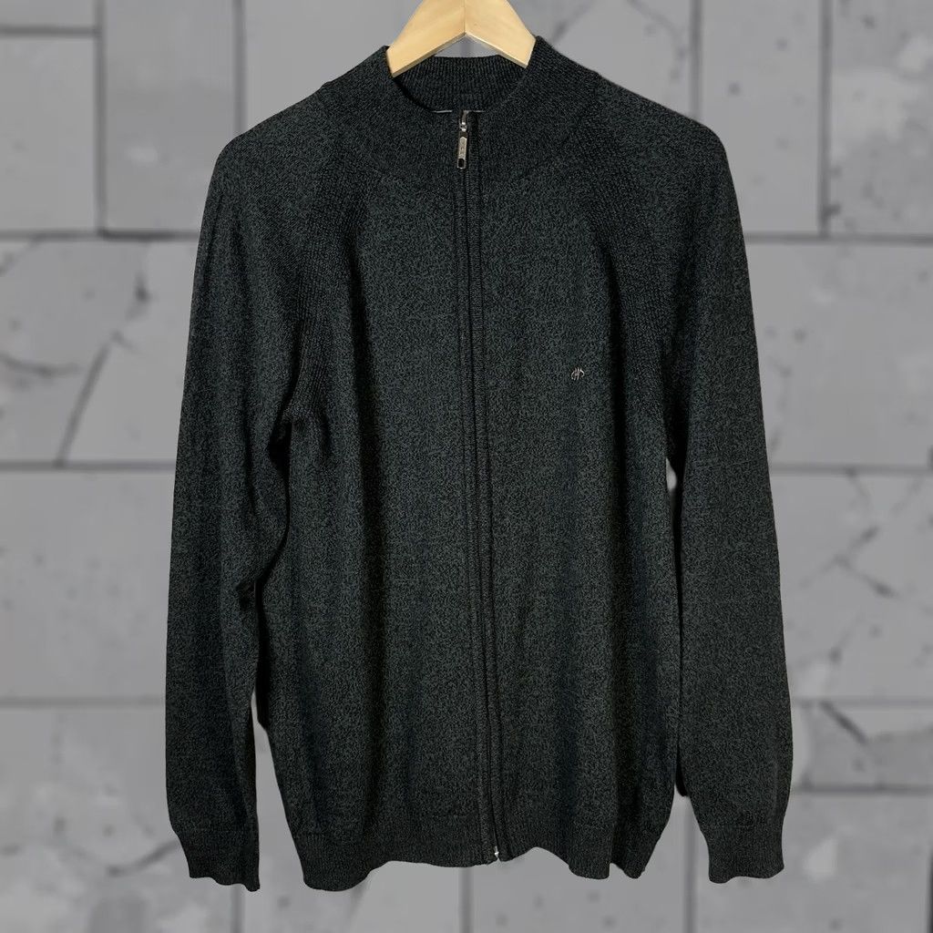 Vintage Westerville Gray Merino Wool Blend Full Zip Cardigan Sweater Mens Size L Size US L / EU 52-54 / 3 - 1 Thumbnail