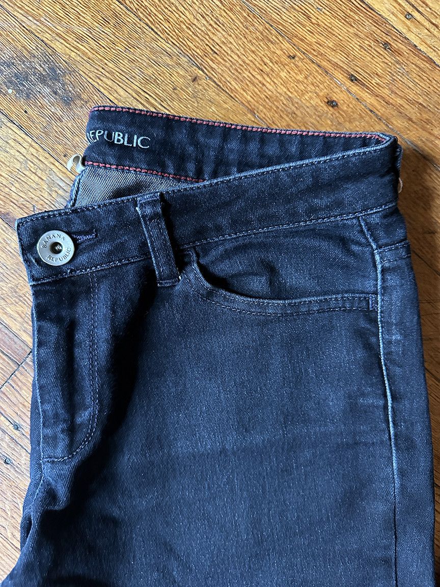 Banana Republic Black Banana Republic women's jeans faded low rise size 29 Size 29" - 2 Thumbnail