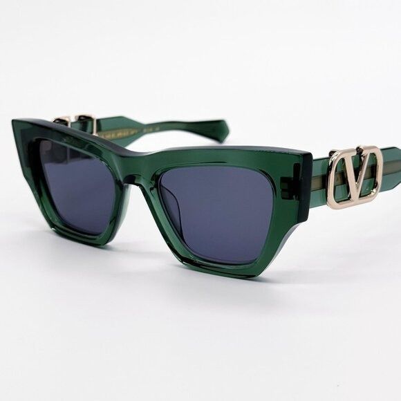 Valentino NEW VALENTINO SUNGLASSES VLS-166D GREEN WOMEN CAT EYE EYEWEA Size ONE SIZE - 6 Thumbnail