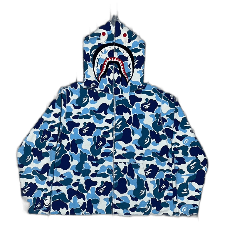 Bape Bape Shark Camouflage Hooded Jacket L Size US L / EU 52-54 / 3 - 1 Thumbnail
