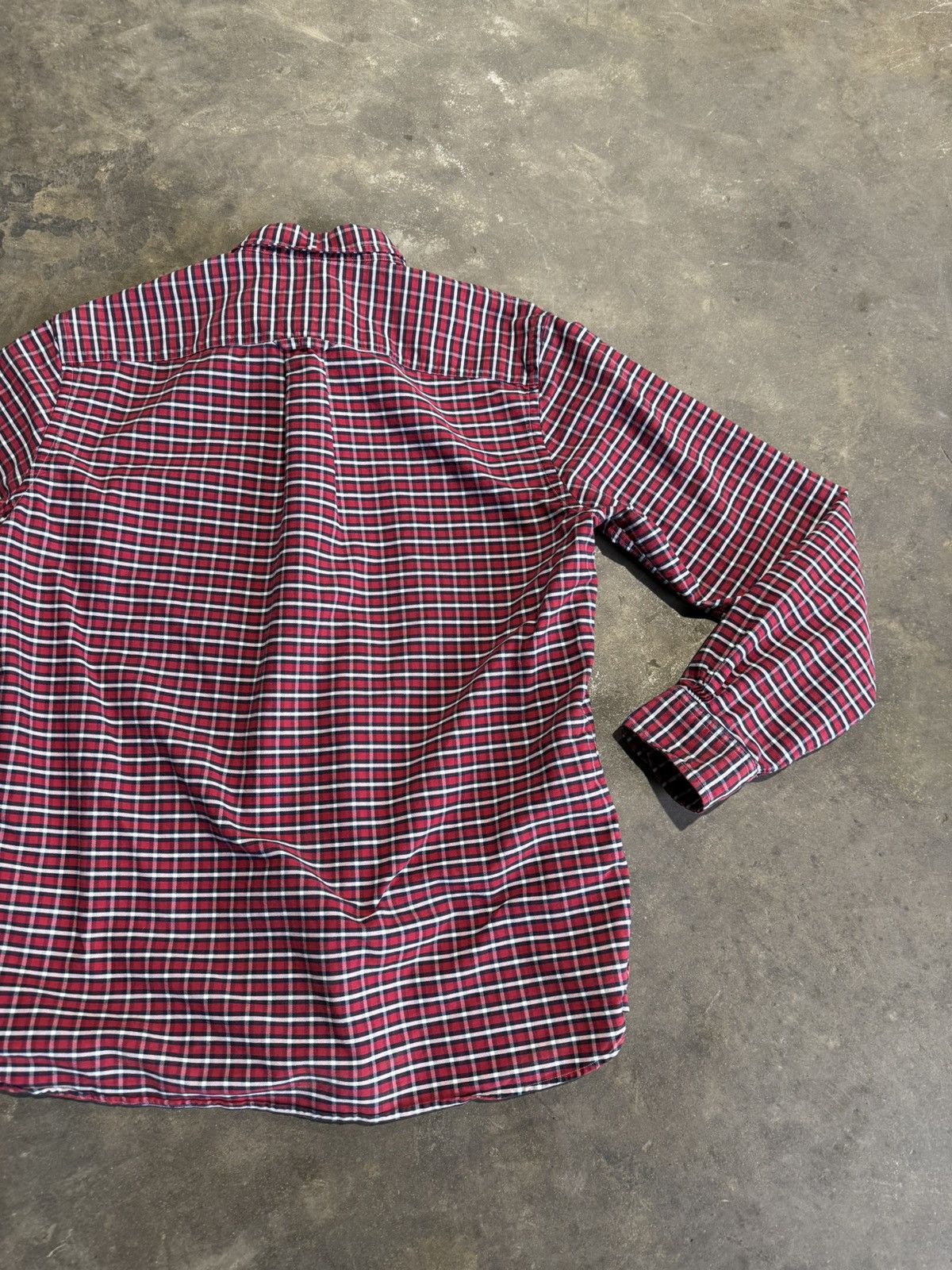 Brooks Brothers Brooks Brothers Red Fleece Patterned Button Up Shirt Size US L / EU 52-54 / 3 - 4 Thumbnail