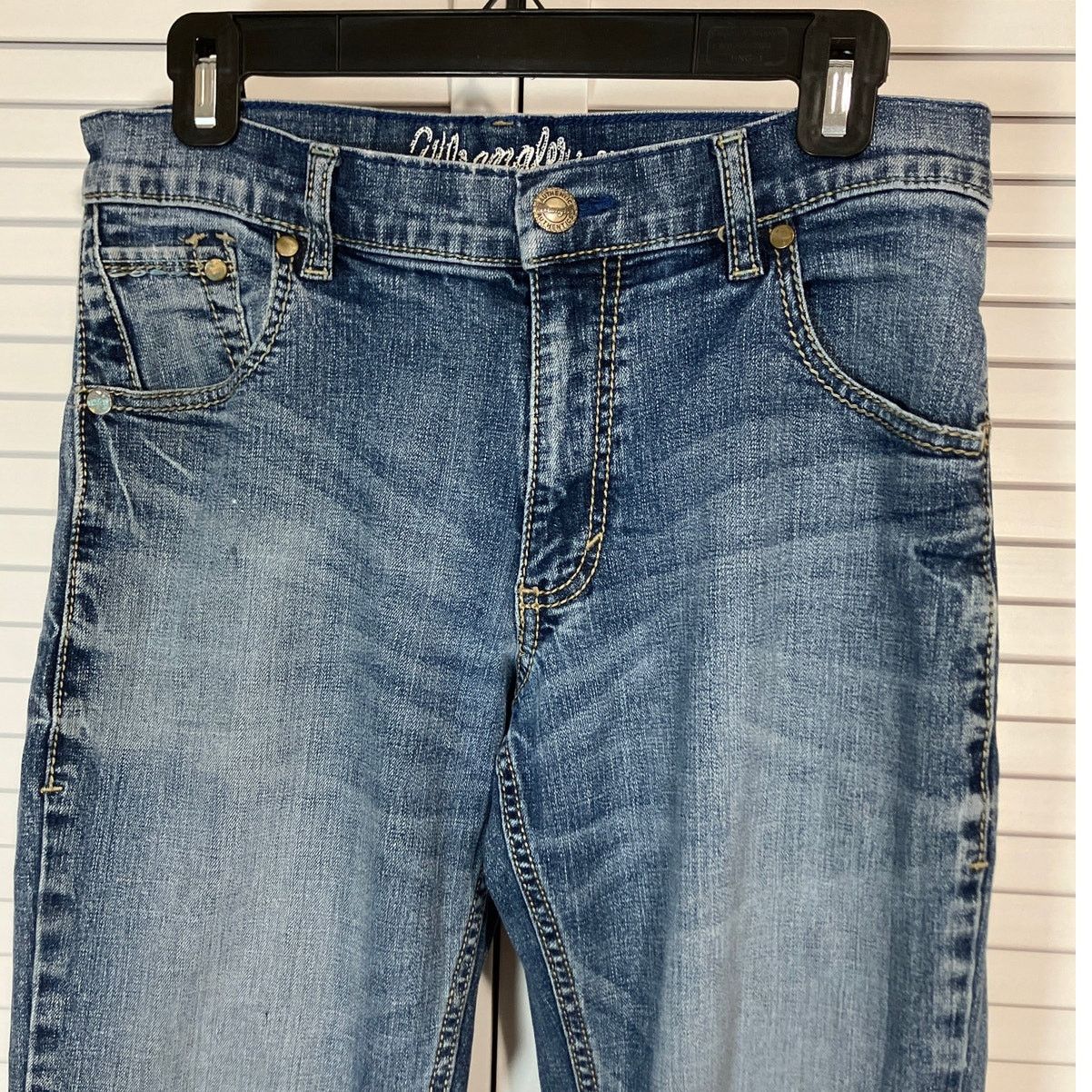Wrangler Wrangler Authentics Retro Slim Bootcut Blue Denim Jeans Men Size US 31 - 5 Thumbnail
