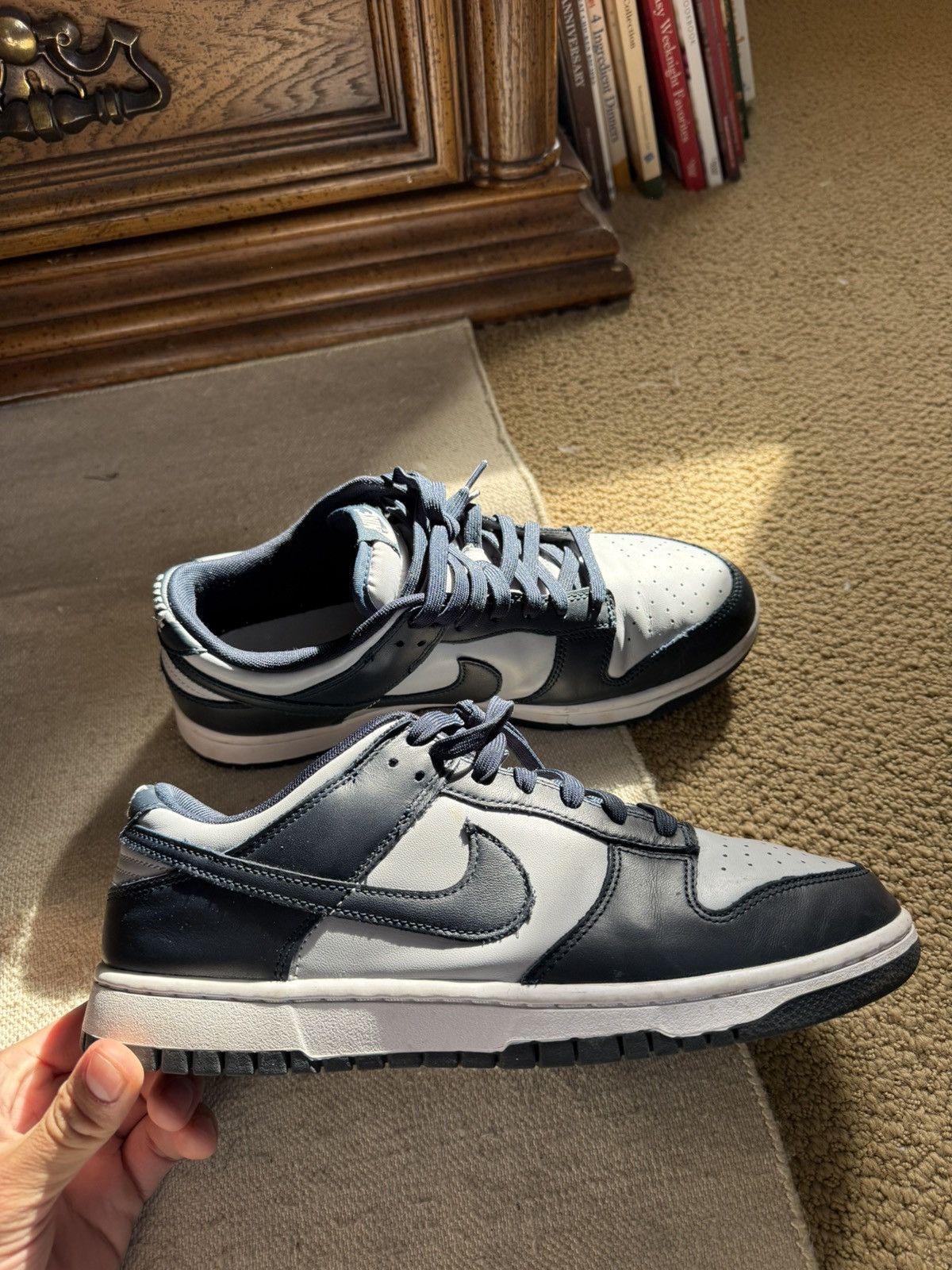 Nike Nike Dunk Low Retro Georgetown Size US 11 / EU 44 - 1 Thumbnail